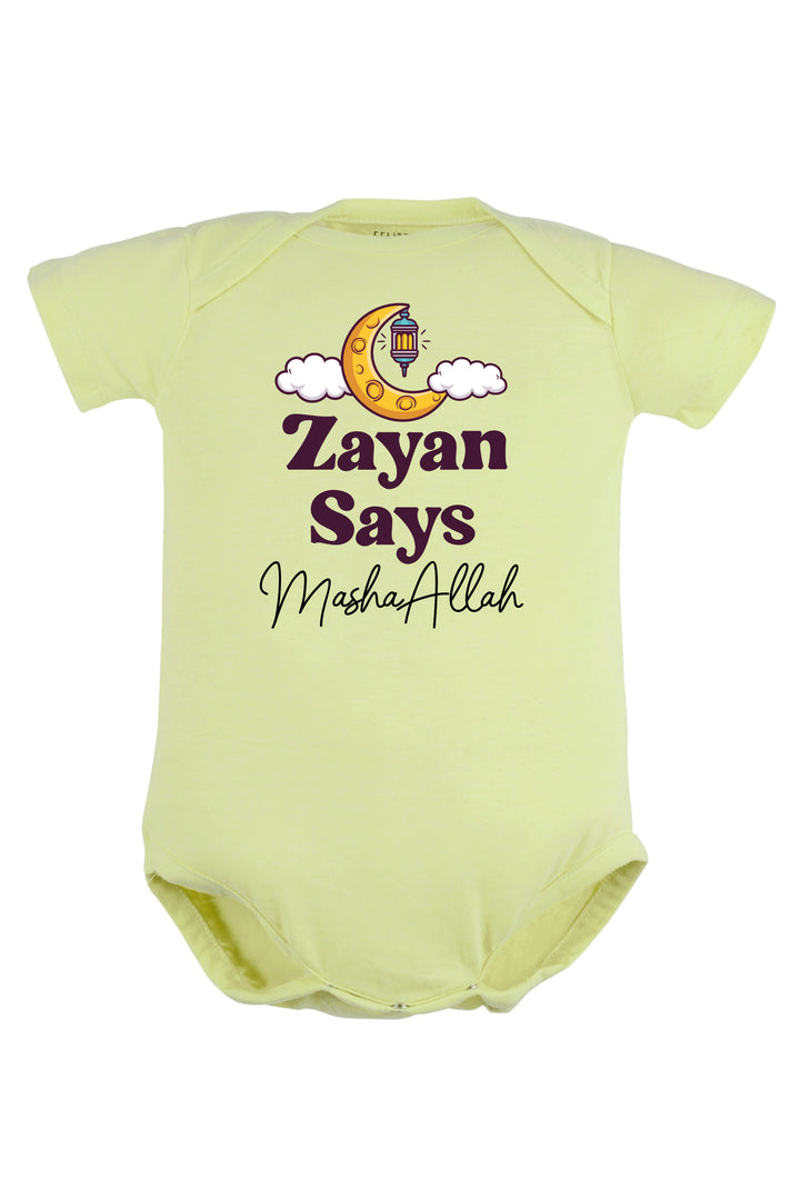 Say MashaAllah Baby Romper | Onesies w/ Custom Name