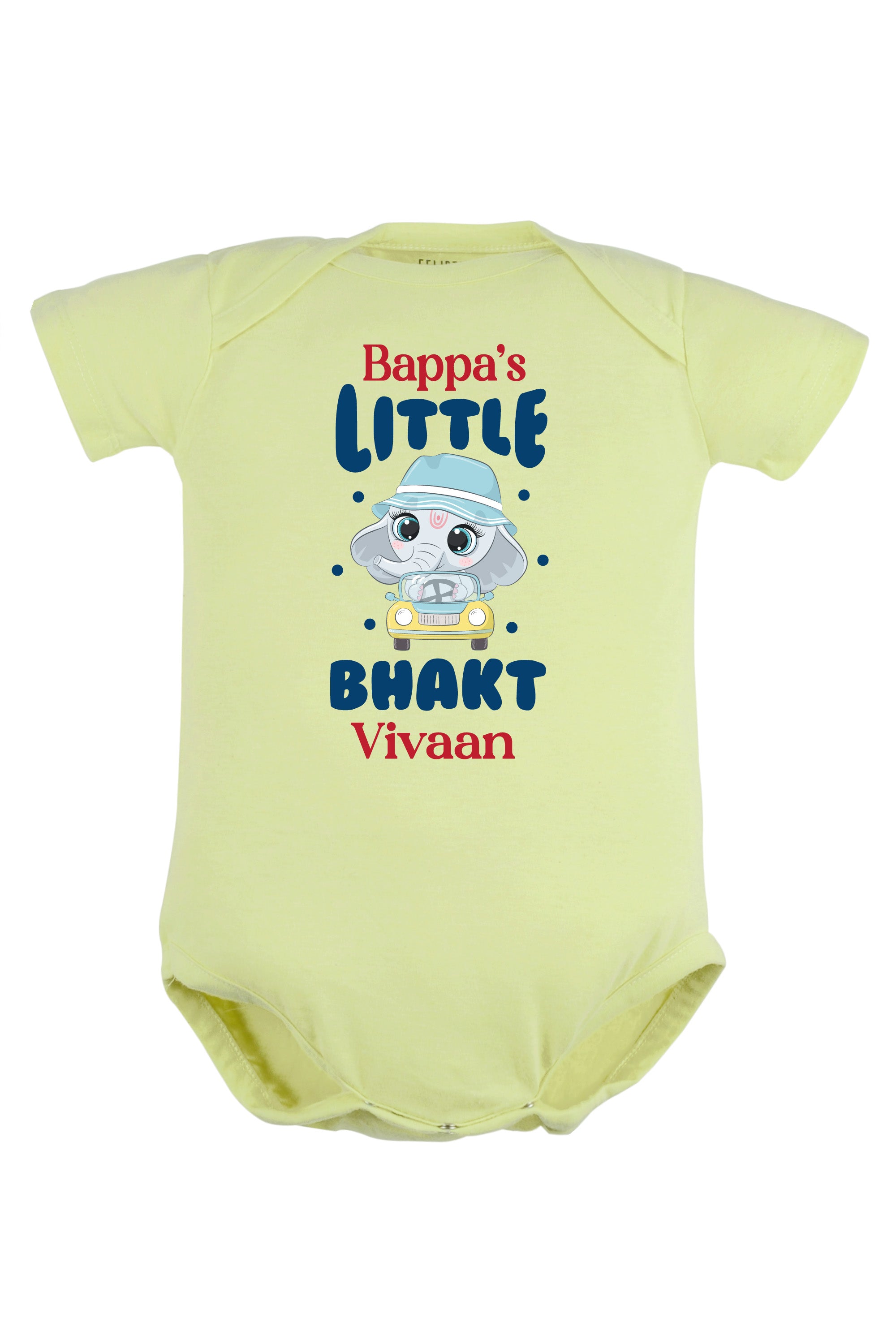 Bappa's Little BHAKT Baby Romper | Onesies w/ Custom Name