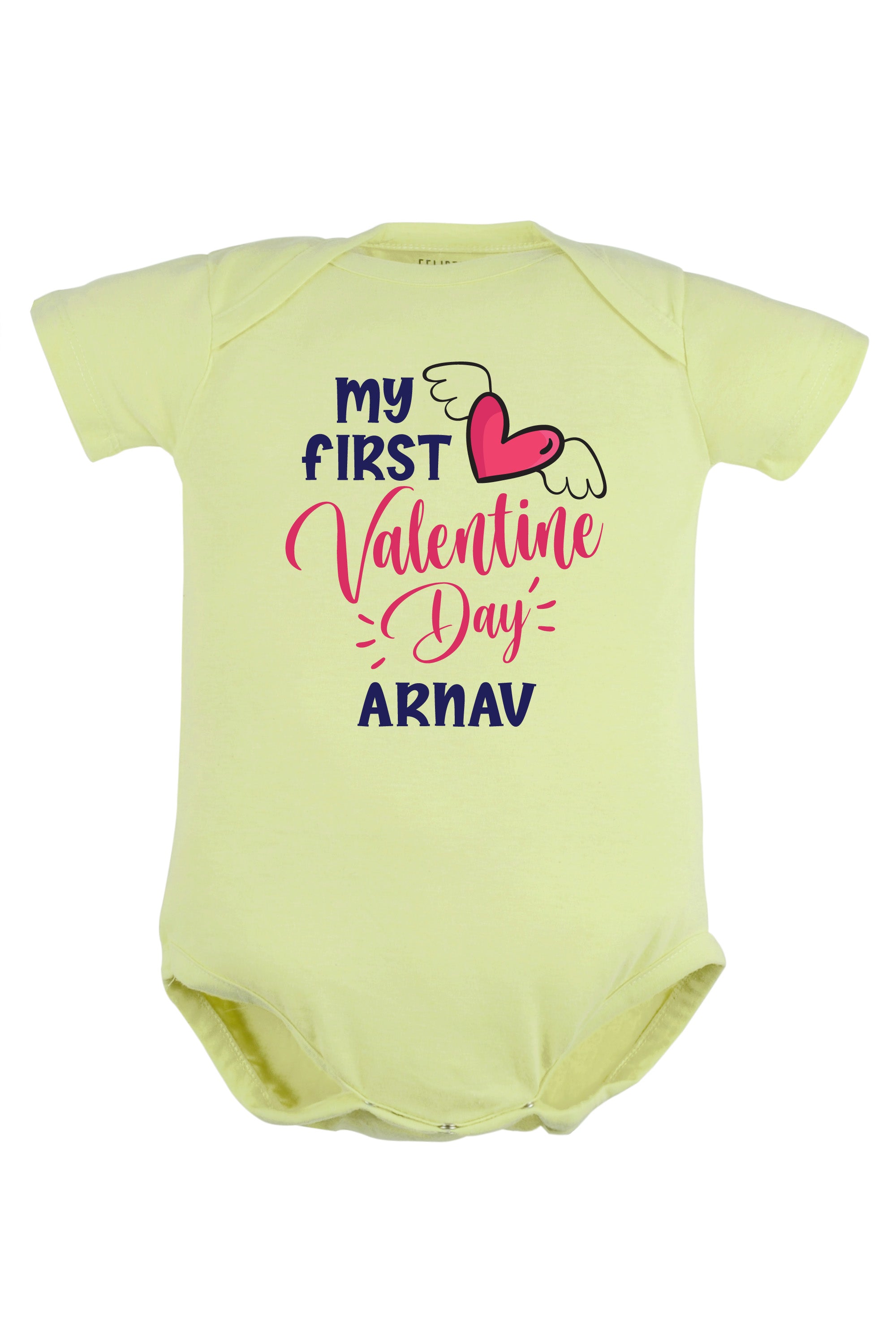 My First Valentine Day Baby Romper | Onesies w/ Custom Name