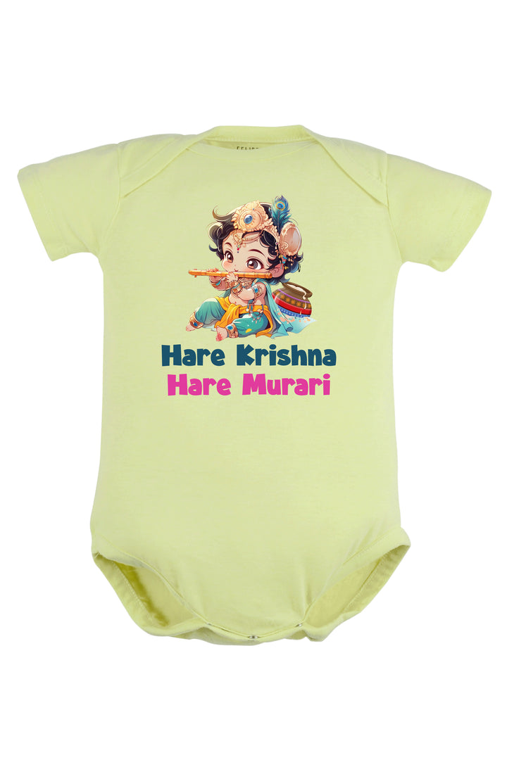 Hare Krishna Hare Murari Baby Romper | Onesies