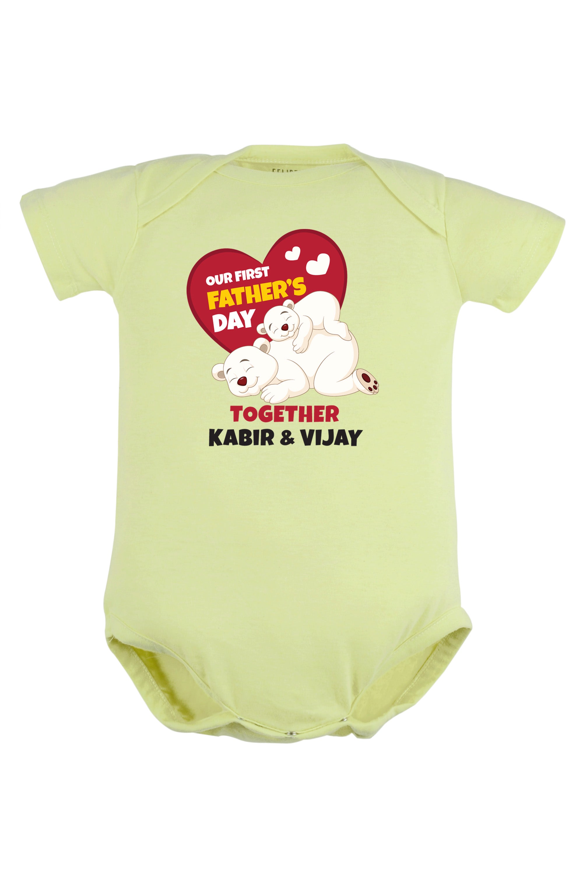 Our First Father's Day Together Baby Romper | Onesies w/ Custom Name