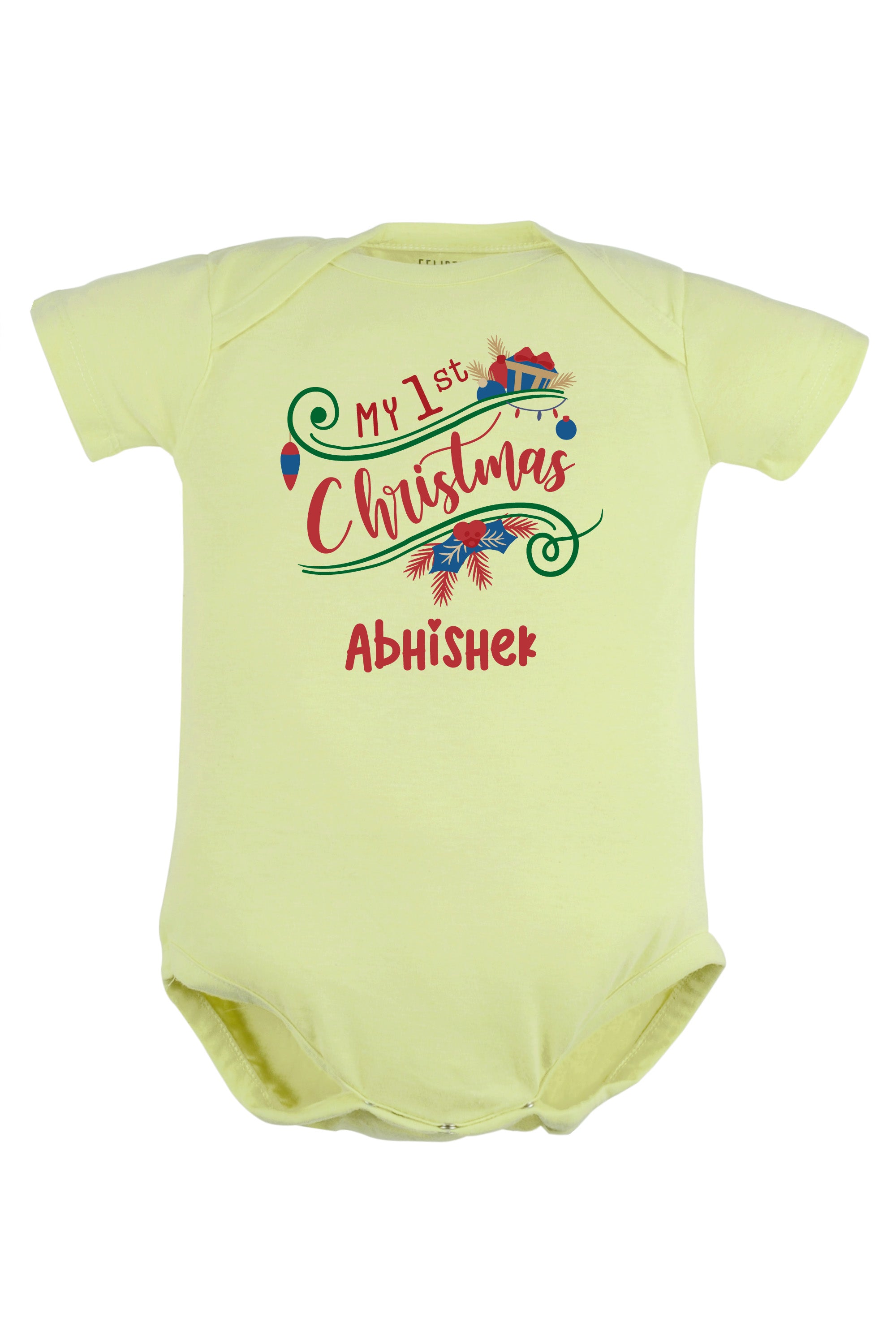 My 1st Christmas Baby Romper | Onesies w/ Custom Name