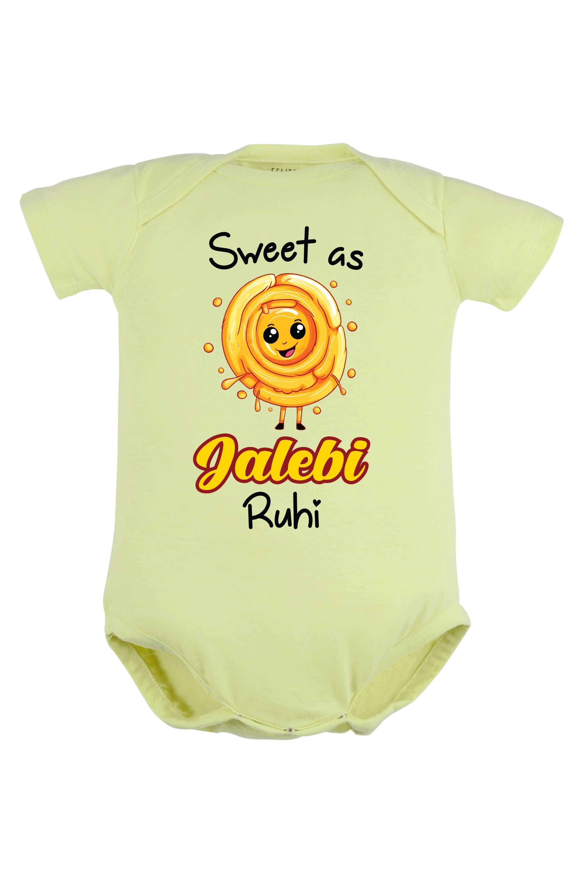 Sweet As Jalebi Baby Romper | Onesies w/ Custom Name