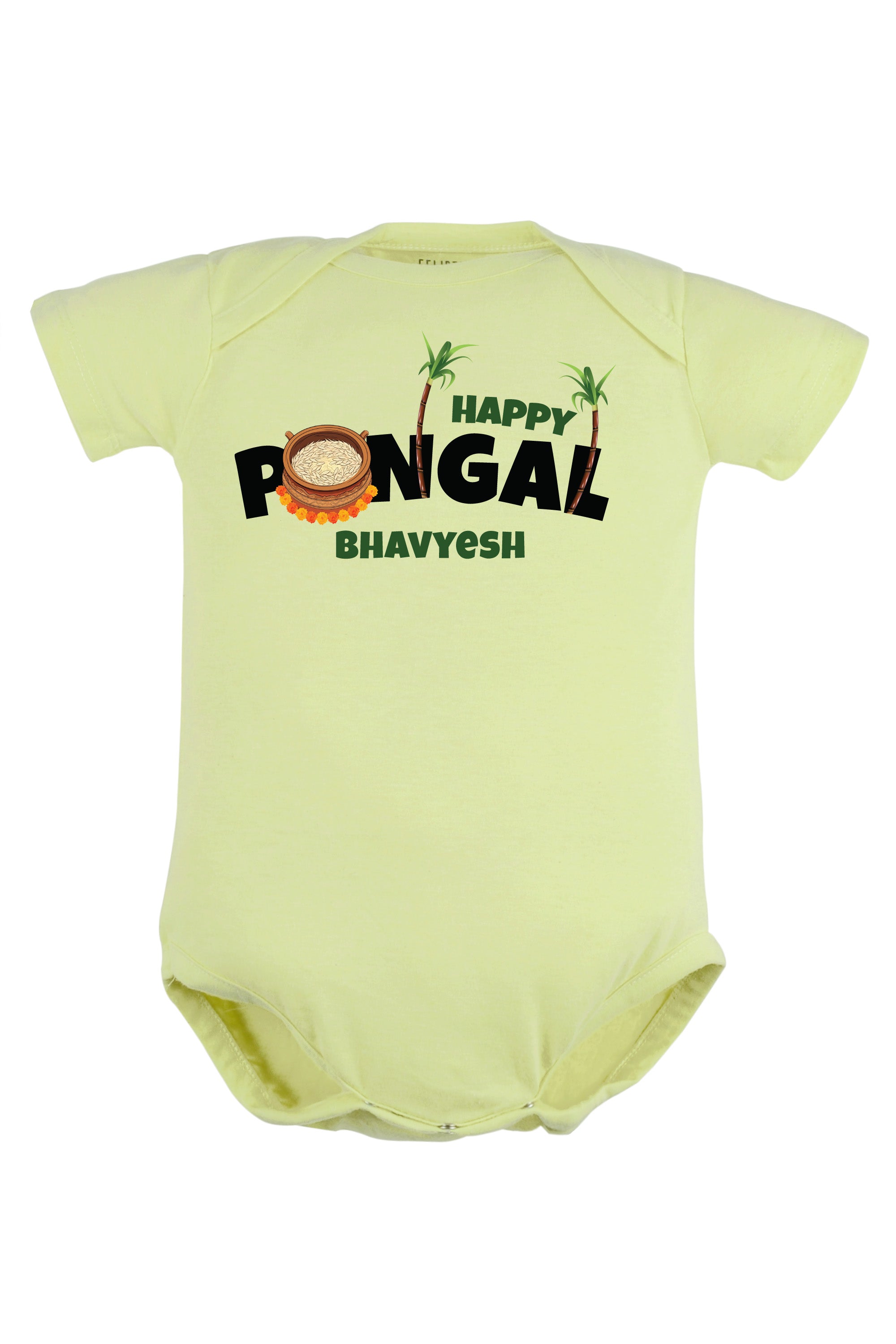 Happy Pongal Baby Romper | Onesies w/ Custom Name