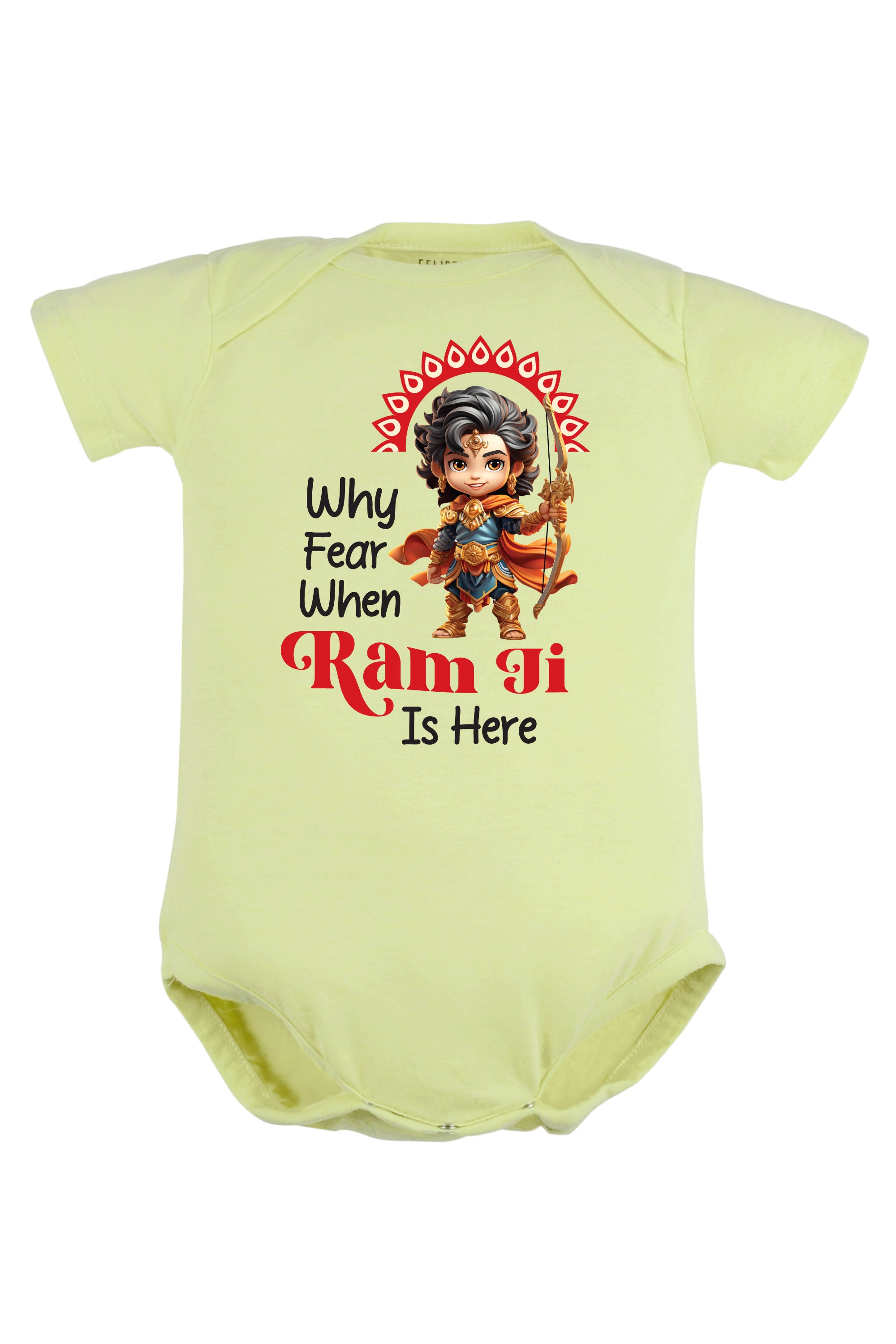 Why Fear When Ram ji Is Here Baby Romper | Onesies