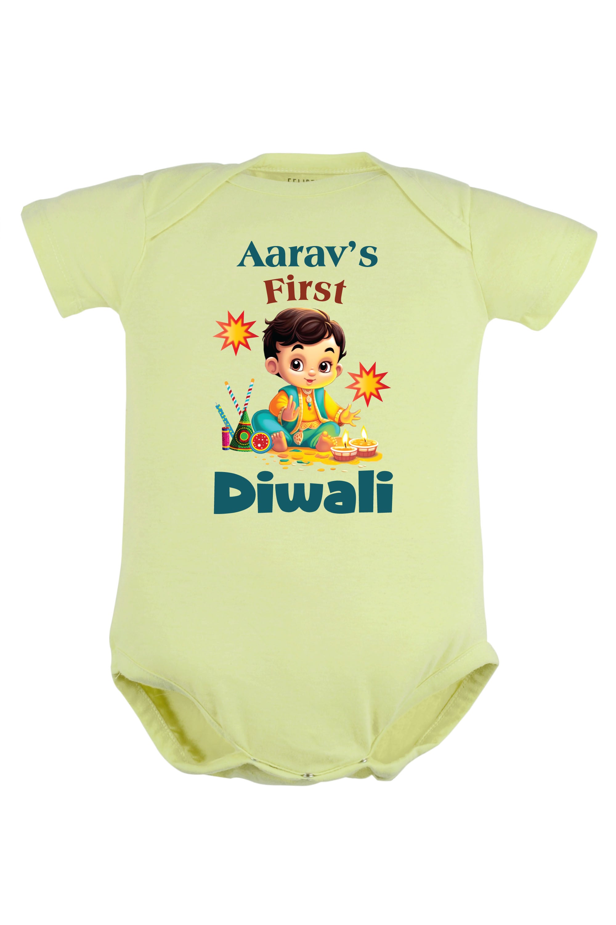 My First Diwali Baby Romper | Onesies w/ Custom Name