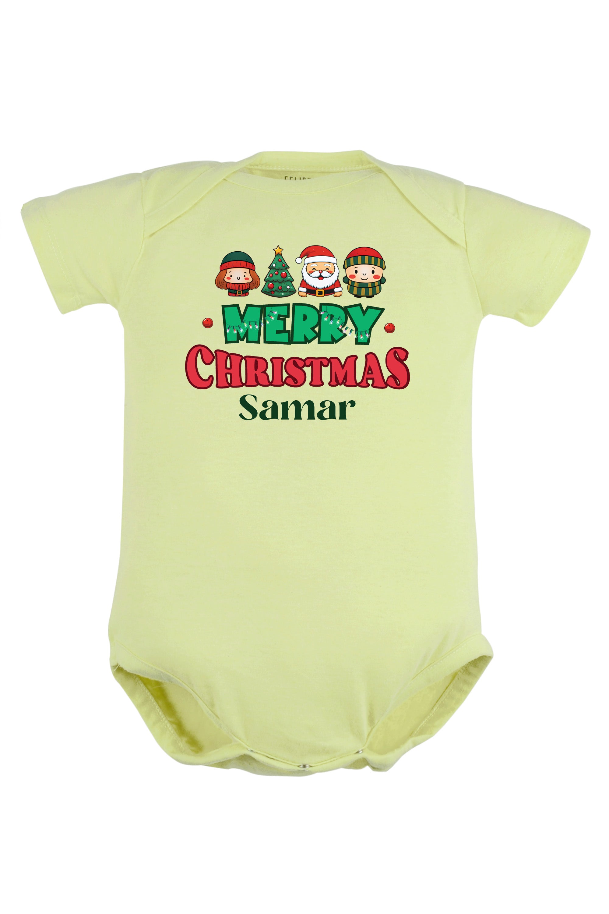 Merry Christmas Baby Romper | Onesies w/ Custom Name