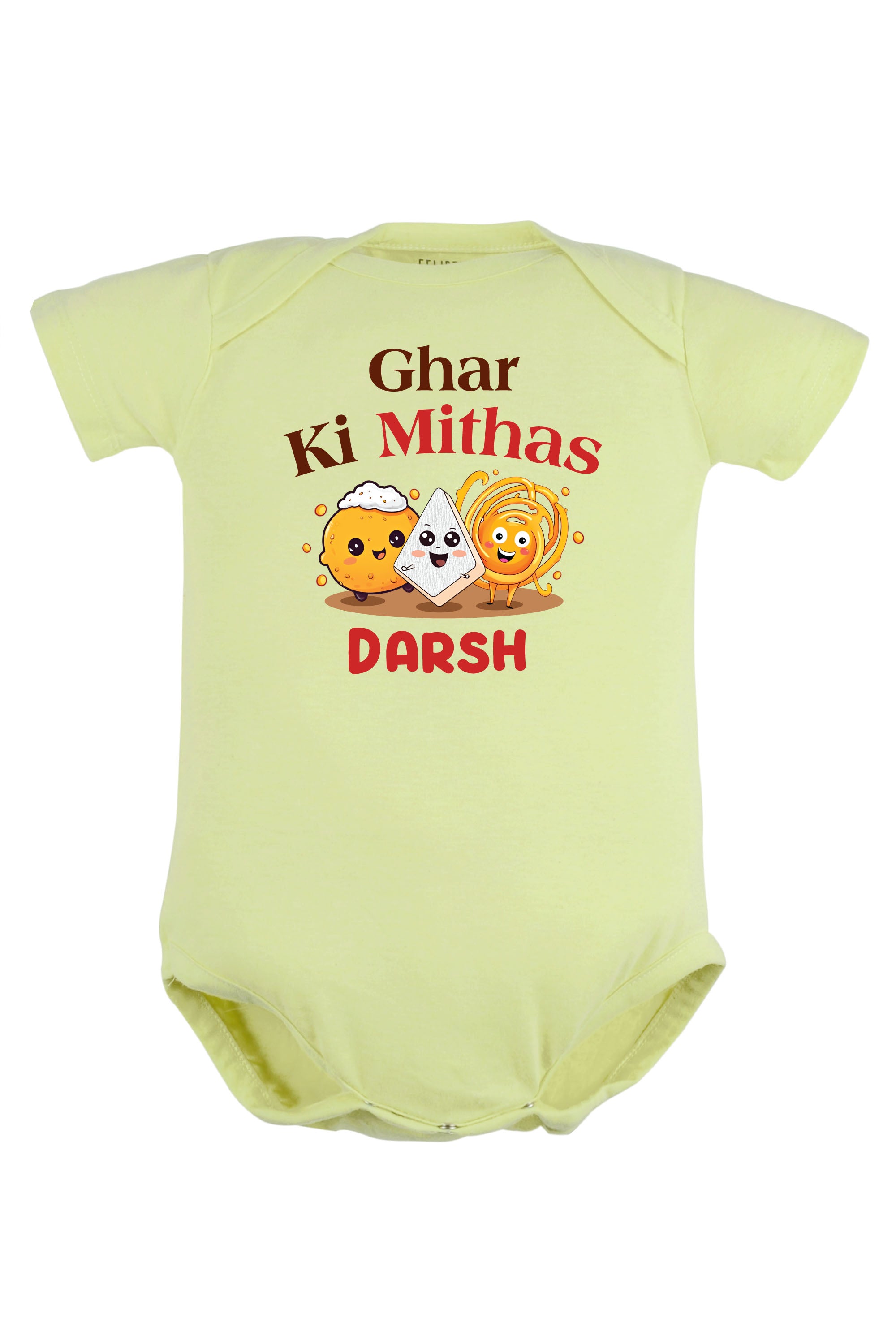 Ghar Ki Mithas Baby Romper | Onesies w/ Custom Name