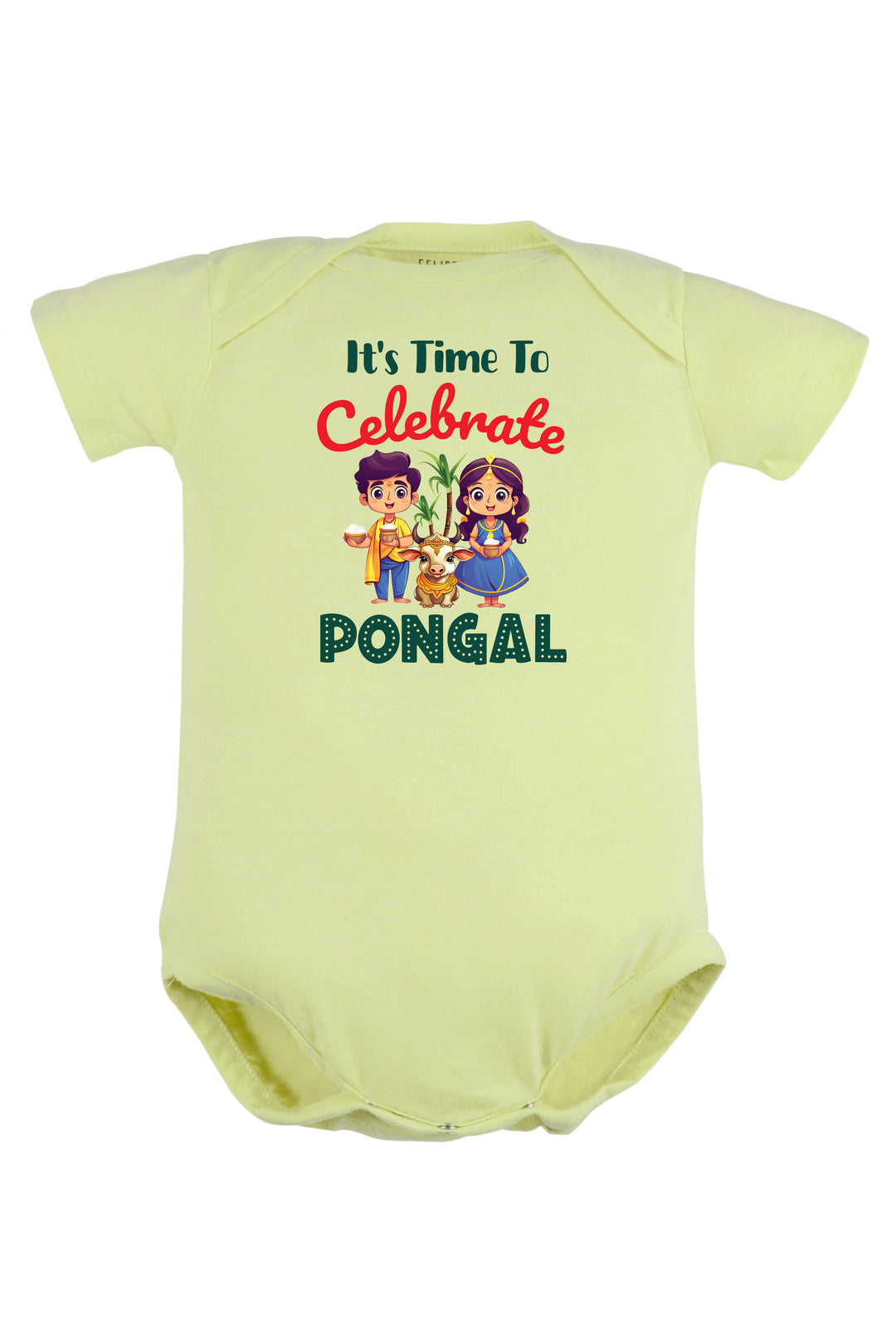 It's Time to Celebrate Pongal Baby Romper | Onesies w/ Custom Name