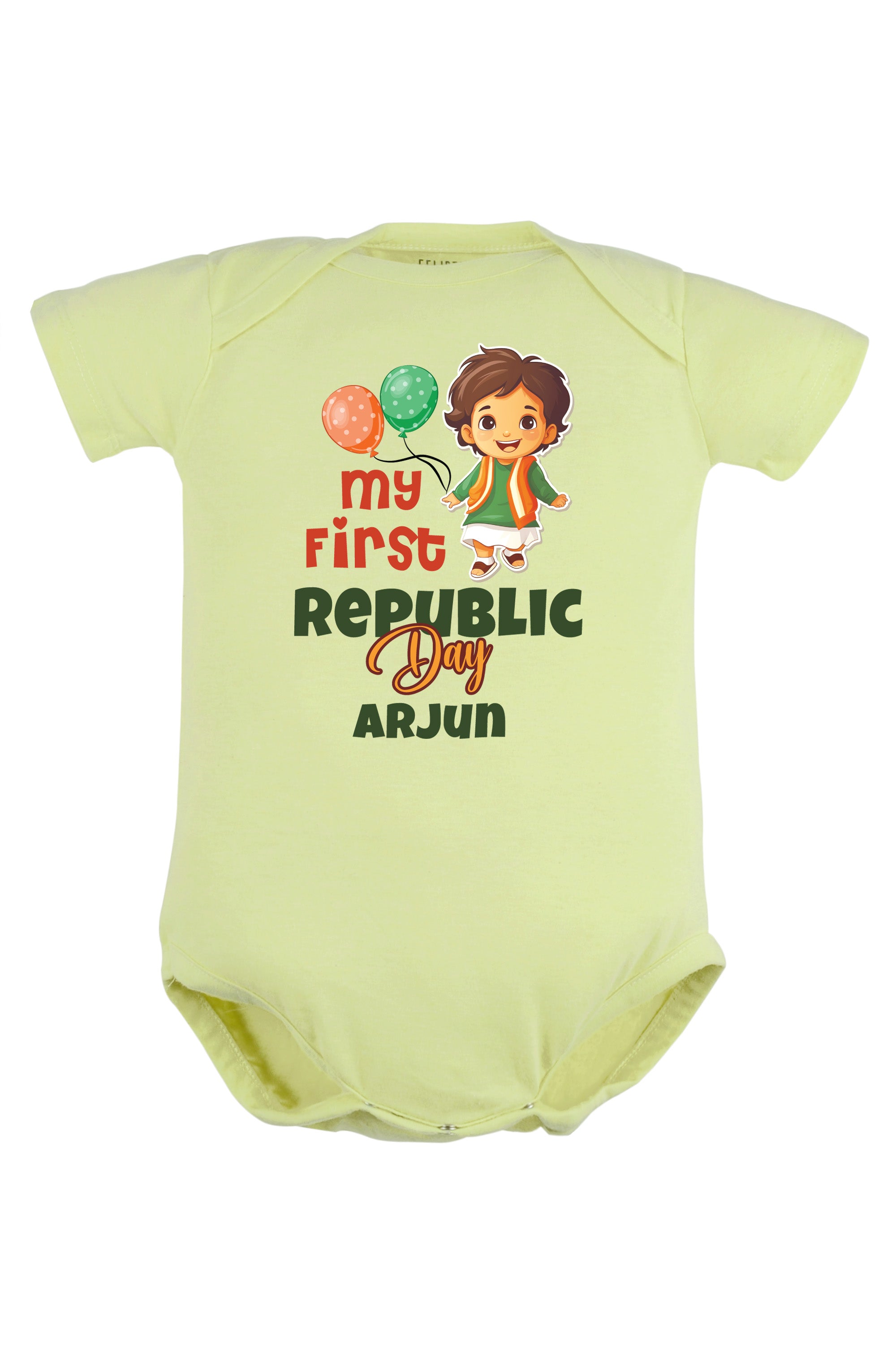 My First Republic Day Baby Romper | Onesies w/ Custom Name