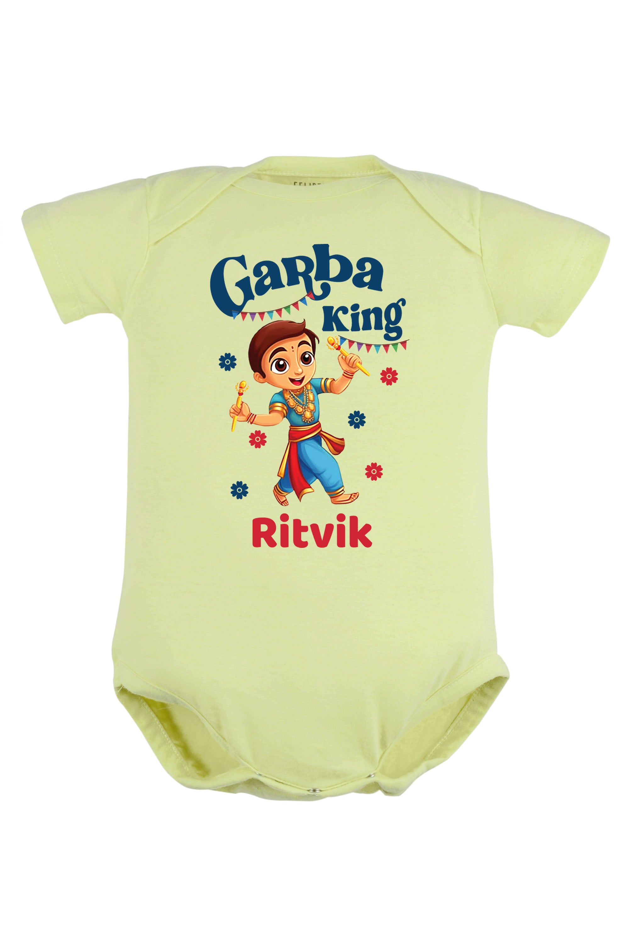 Garba King Baby Romper | Onesies w/ Custom Name