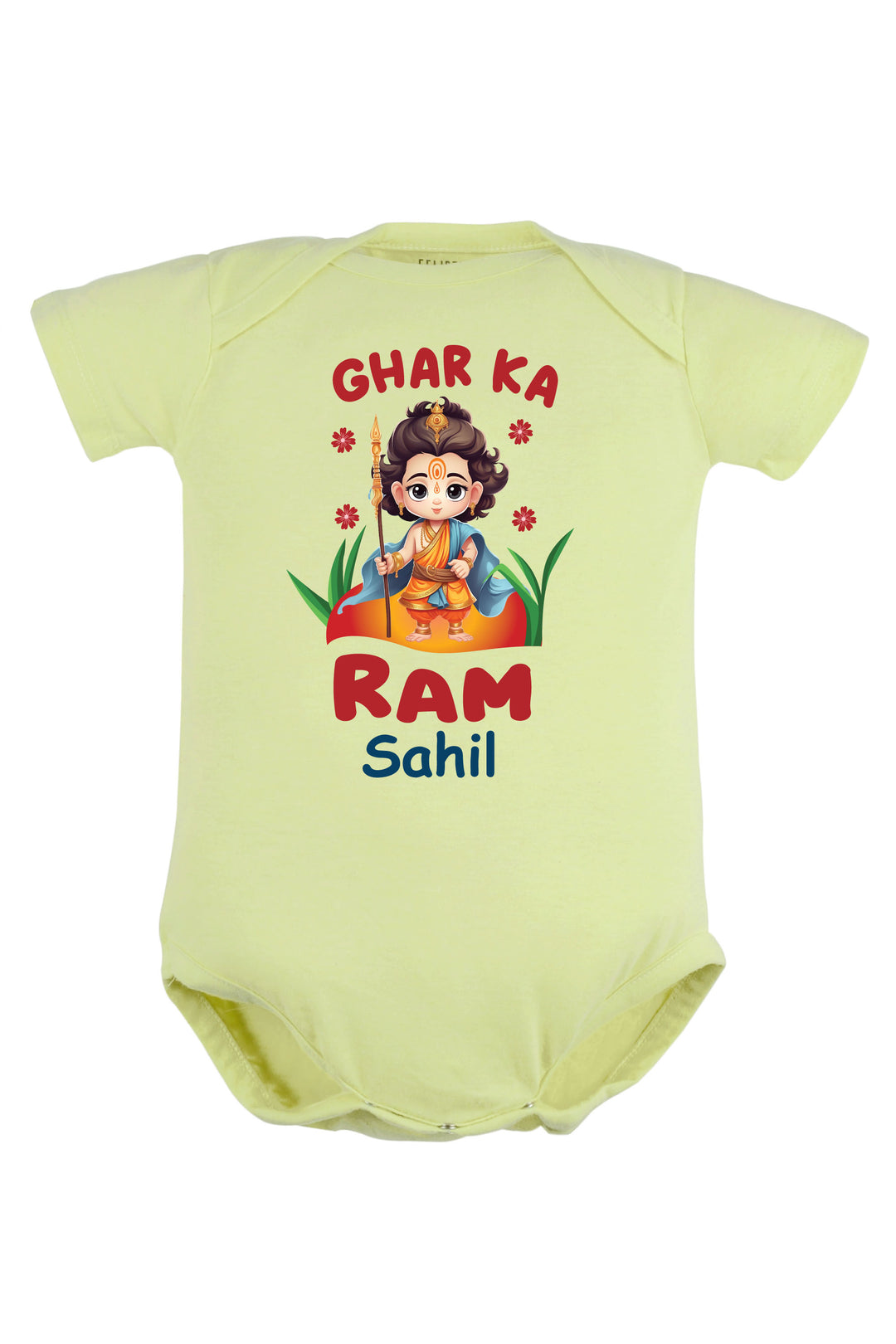 Ghar Ka Ram Baby Romper | Onesies w/ Custom Name