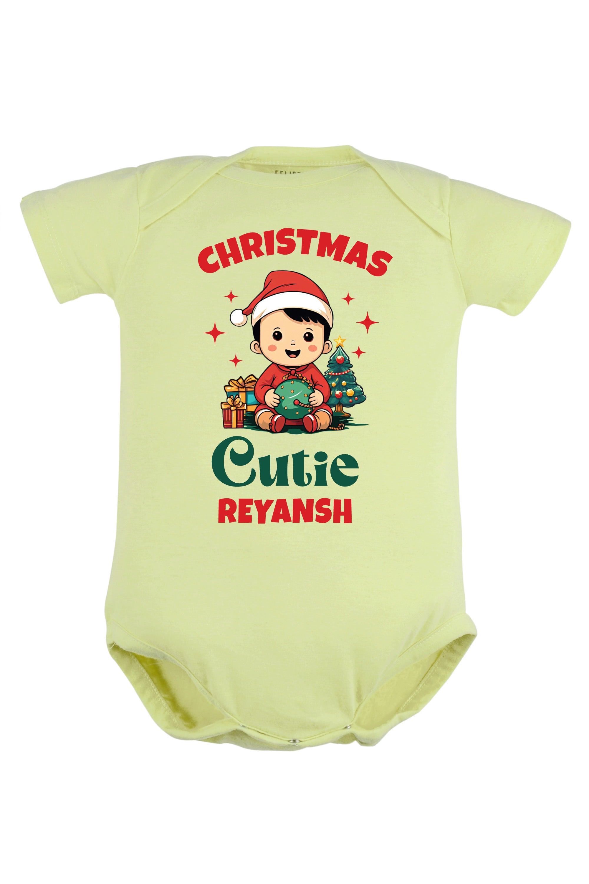 Christmas Cutie Baby Romper | Onesies w/ Custom Name