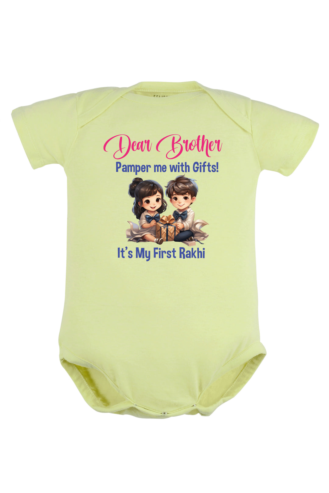 Dear Brother It's My First Rakhi Baby Romper | Onesies