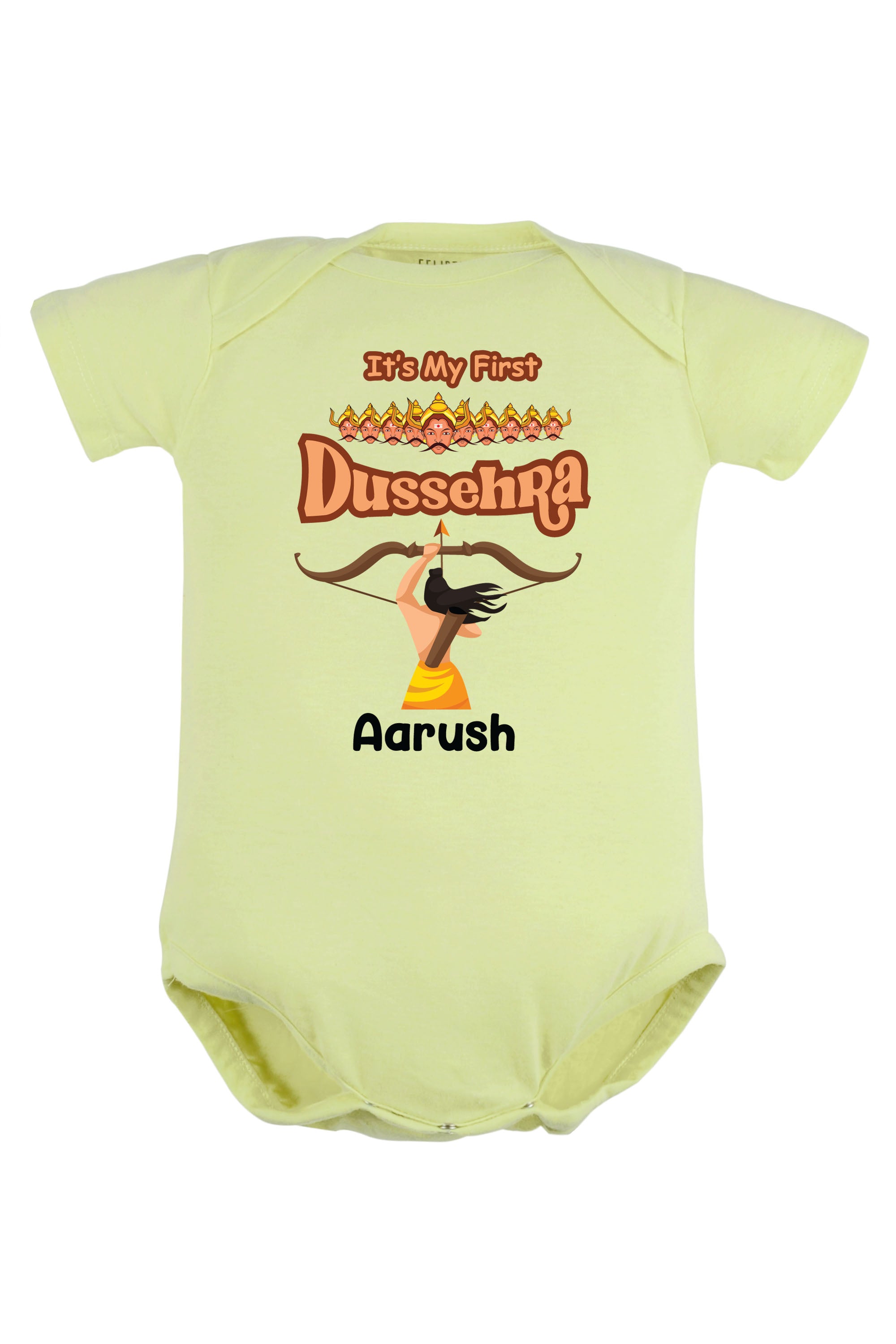 It's My First Dussehra Baby Romper | Onesies w/ Custom Name