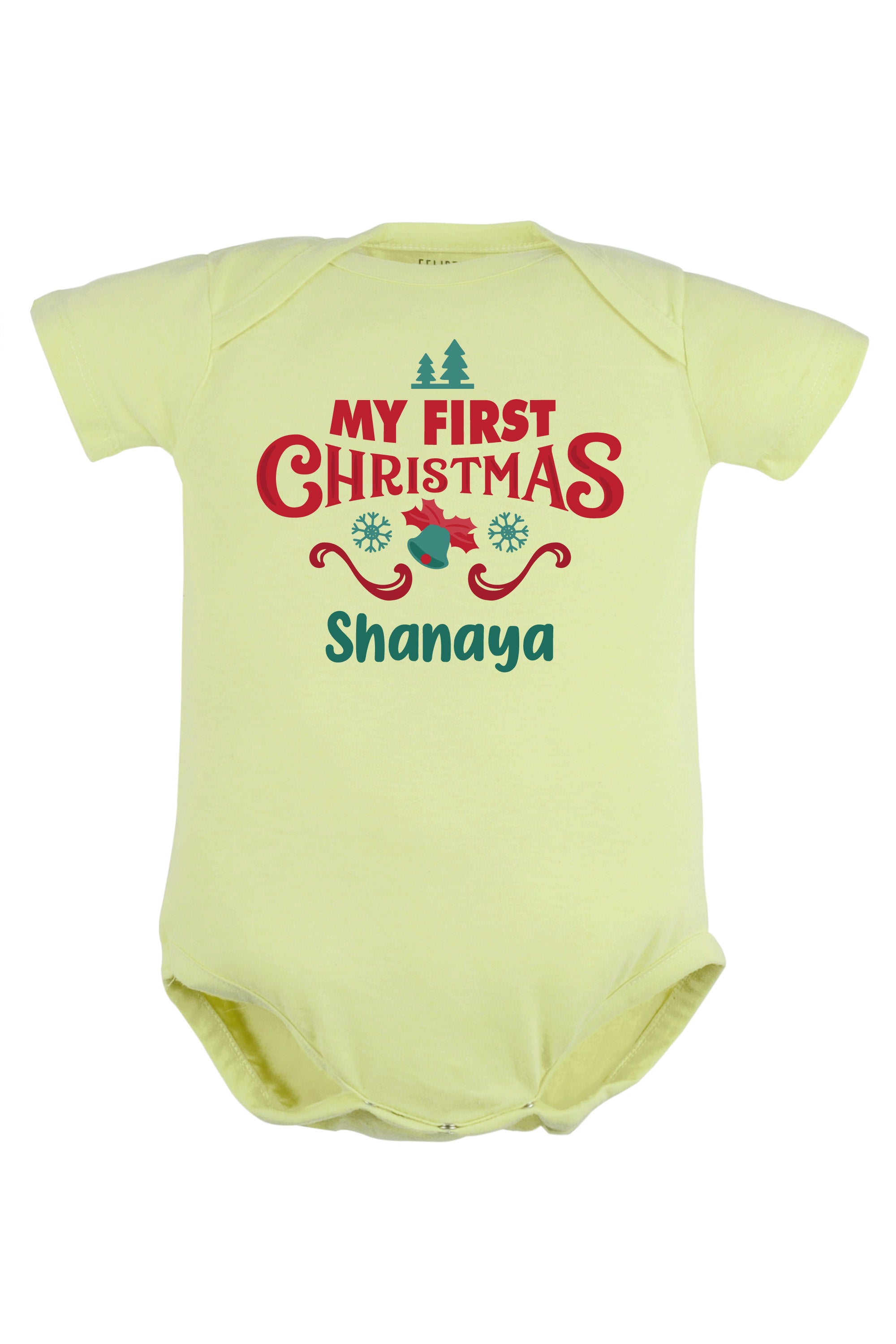 My First Christmas Baby Romper | Onesies w/ Custom Name