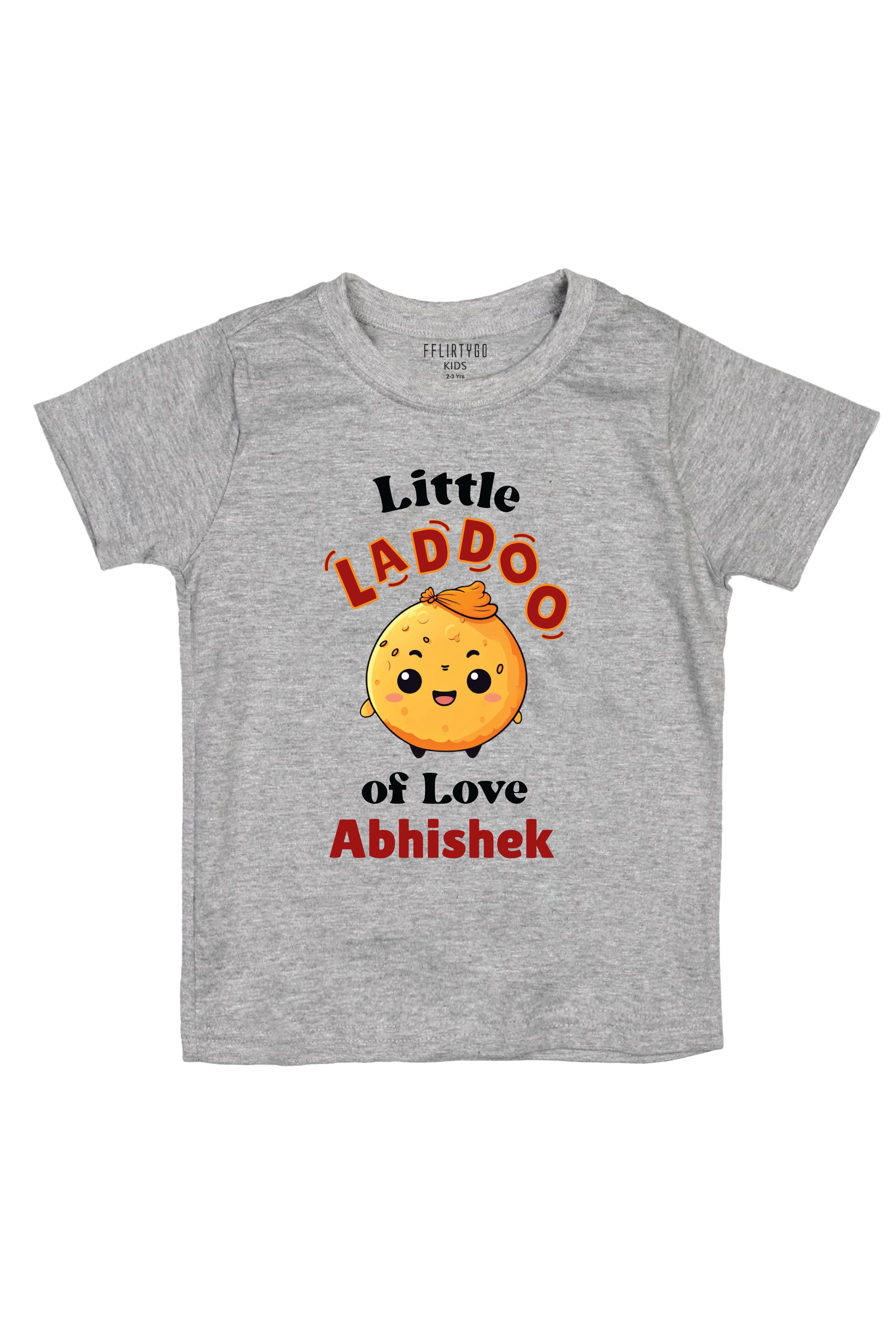 Little Laddoo Of Love Kids T Shirt w/ Custom Name