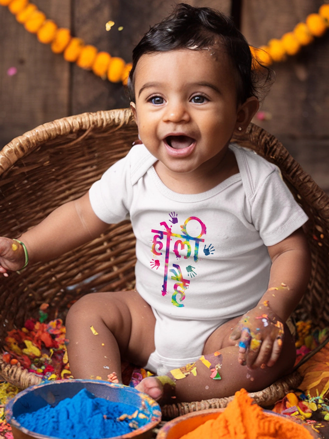 Holi Hai (Hindi) Baby Romper | Onesies