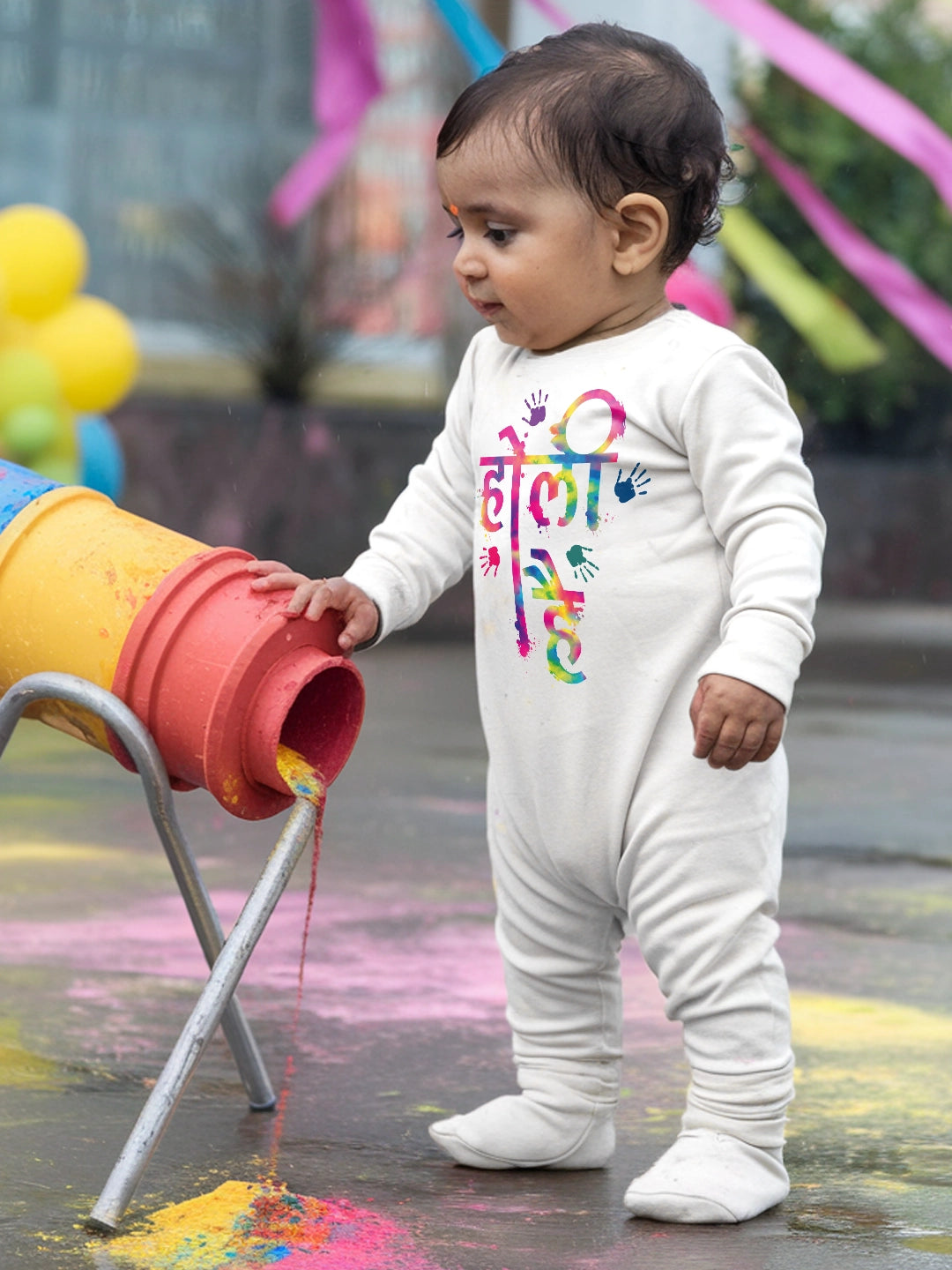 Holi Hai (Hindi) Baby Romper | Onesies