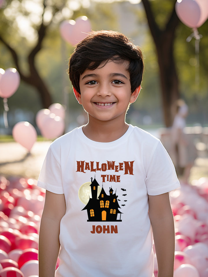 Halloween Time Kids T Shirt w/ Custom Name