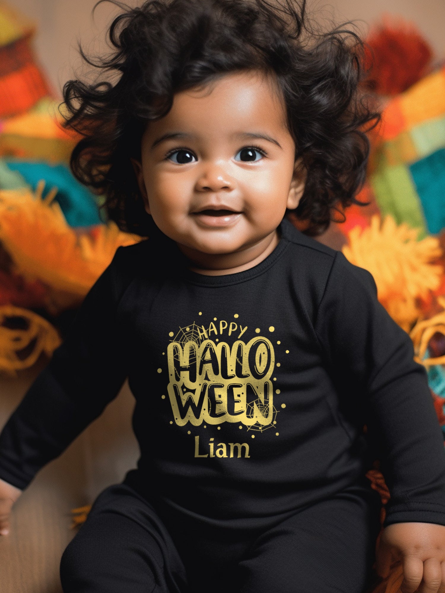 Happy Halloween Baby Romper | Onesies w/ Custom Name