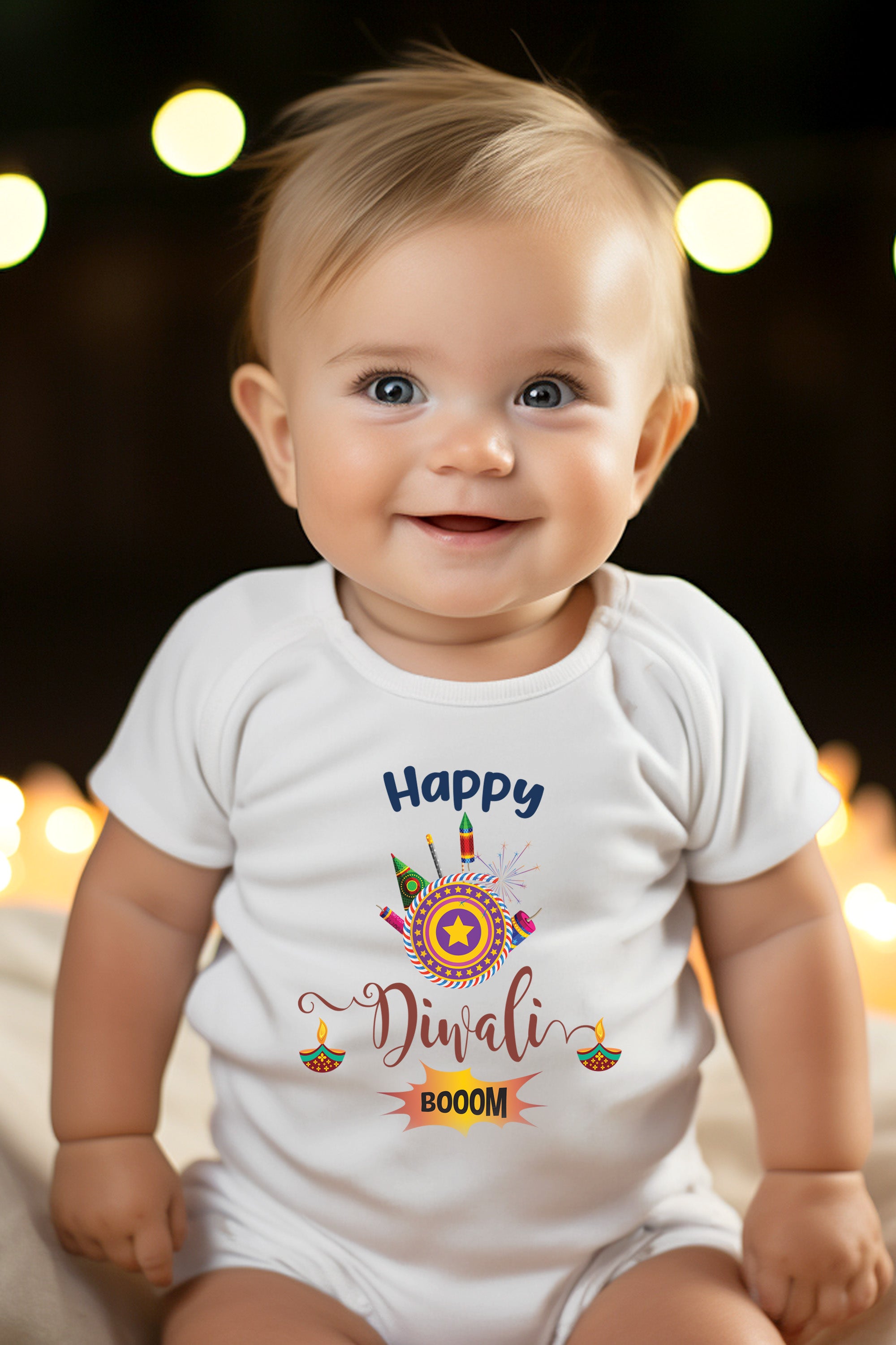 Happy Diwali Booom Baby Romper | Onesies