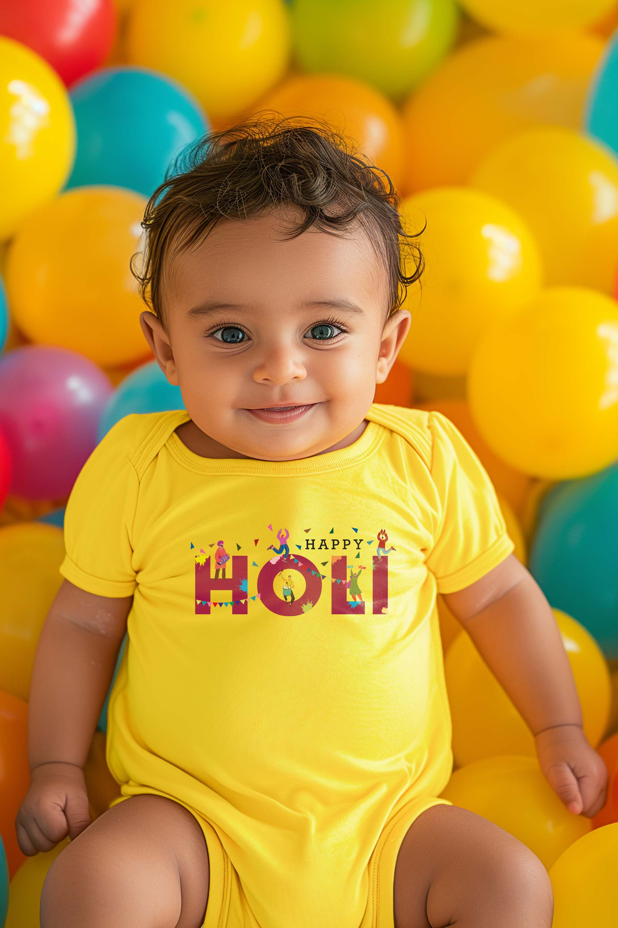 Happy Holi Baby Romper | Onesies