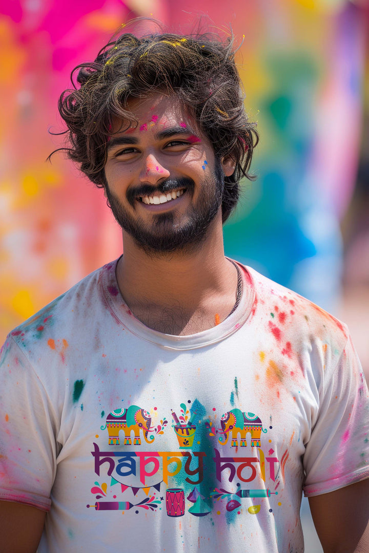 Happy Holi Ancient Men's Tshirt