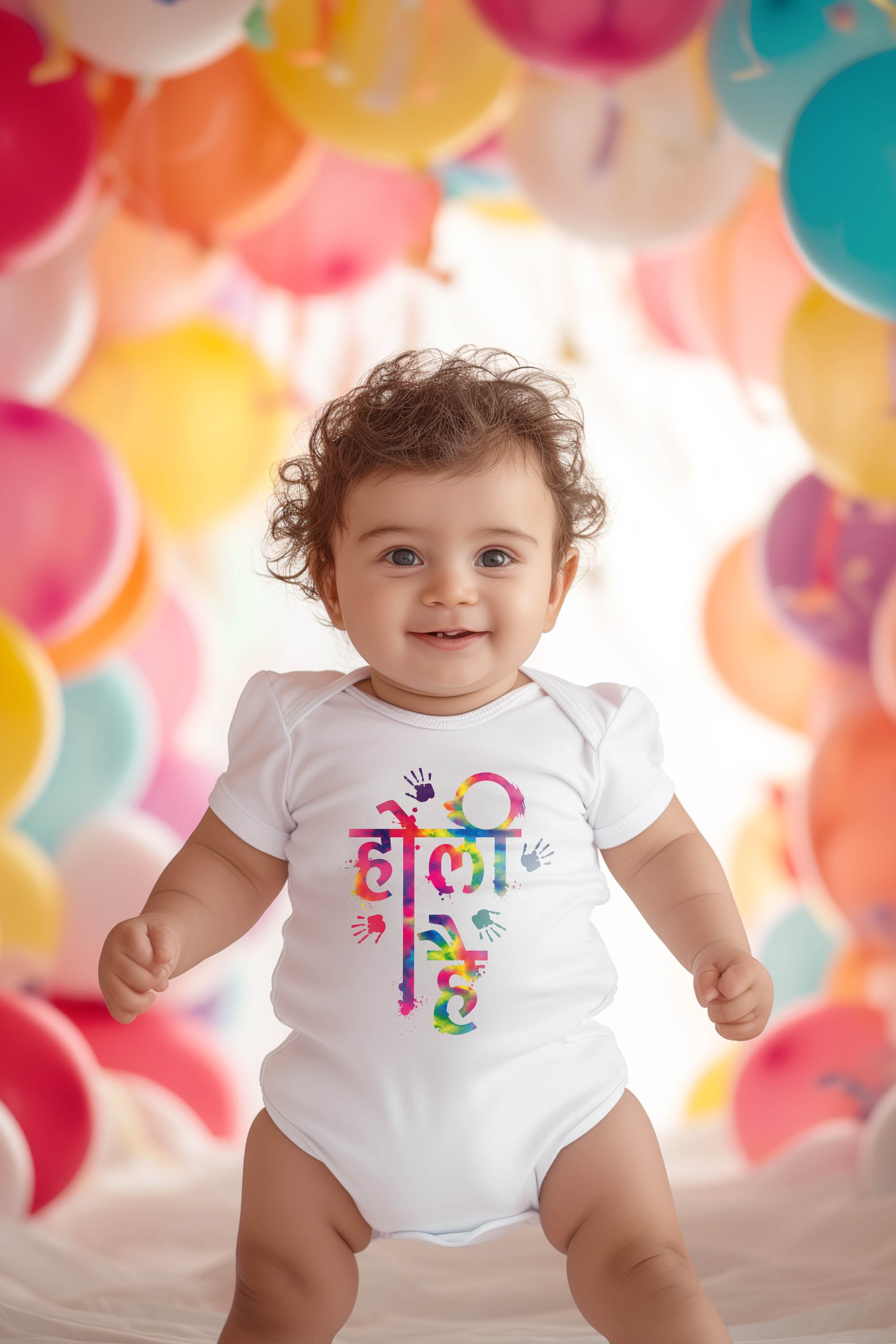 Holi Hai (Hindi) Baby Romper | Onesies