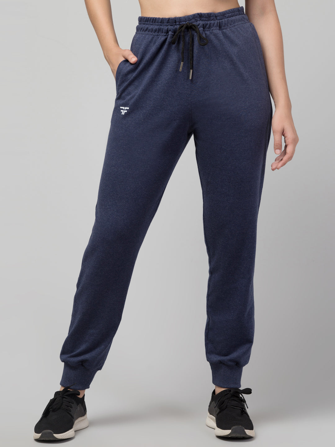 Navy Melange Joggers