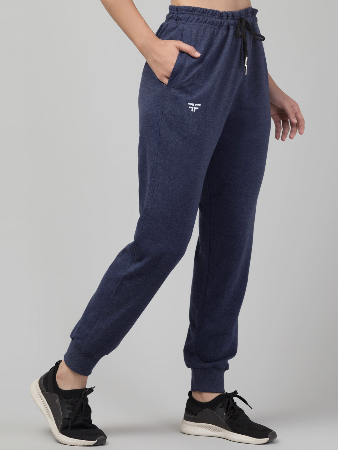 Navy Melange Joggers