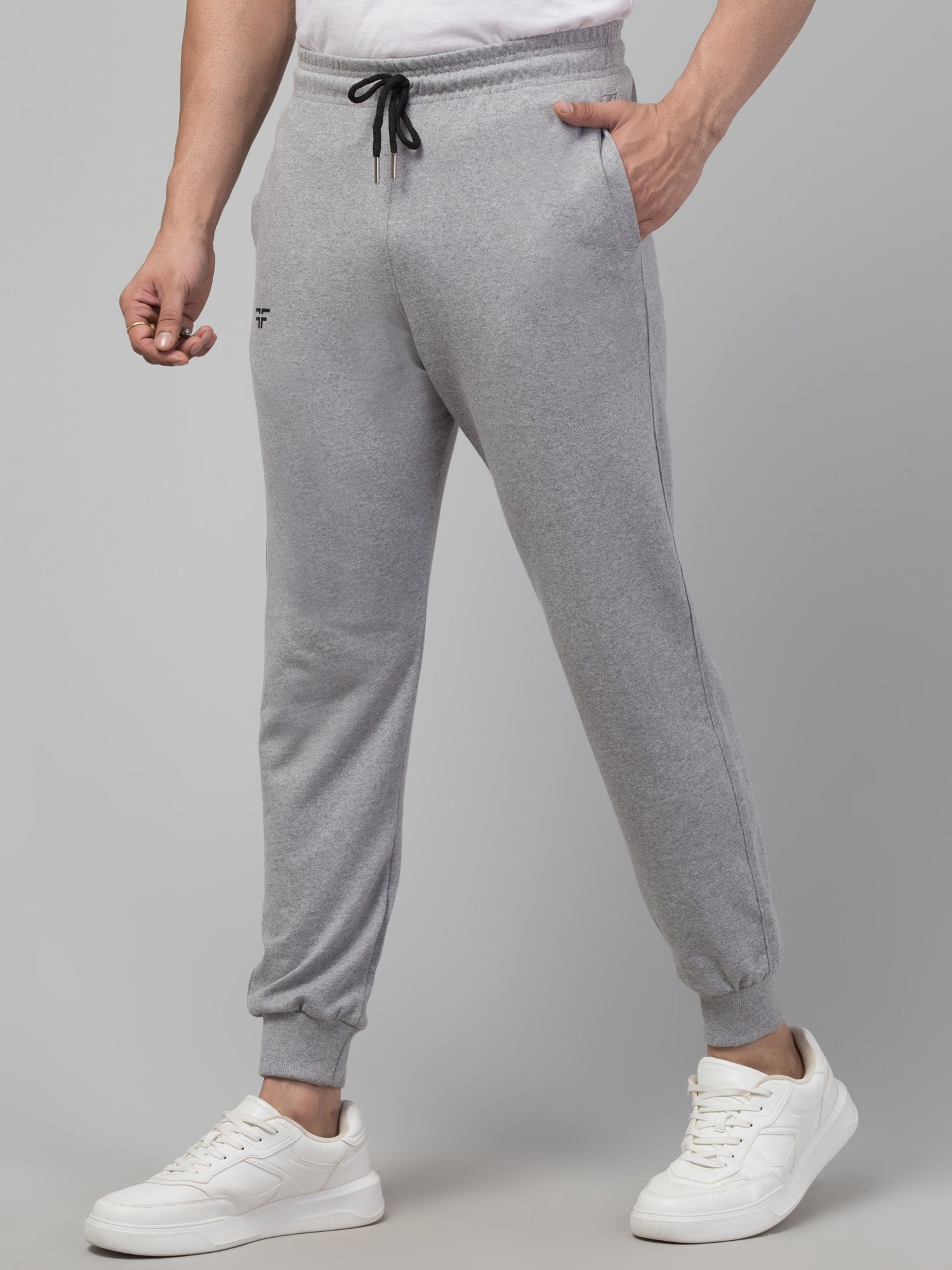 Grey Melange Joggers