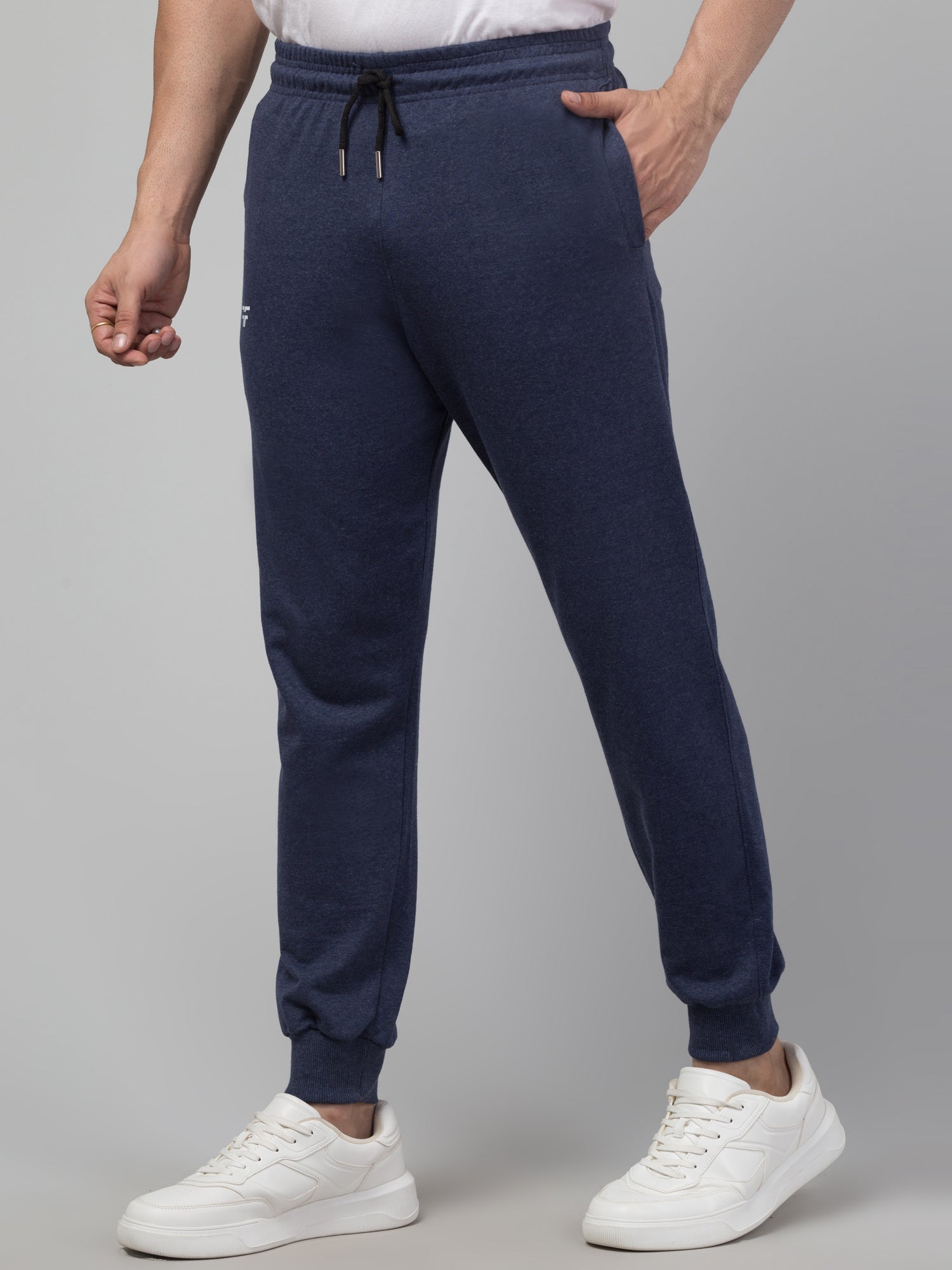 Blue Melange Joggers