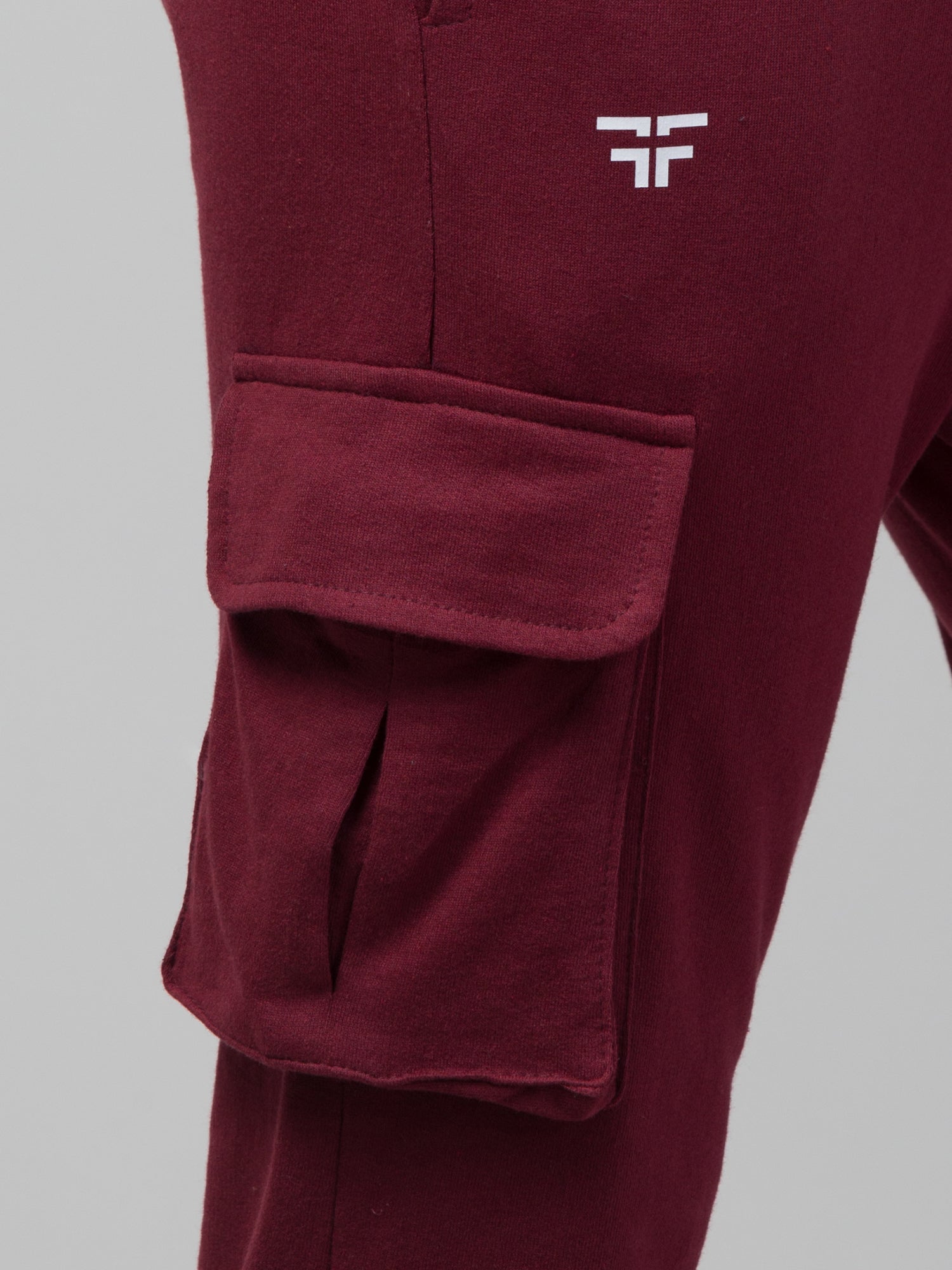 Maroon Joggers w/ Box Pockets