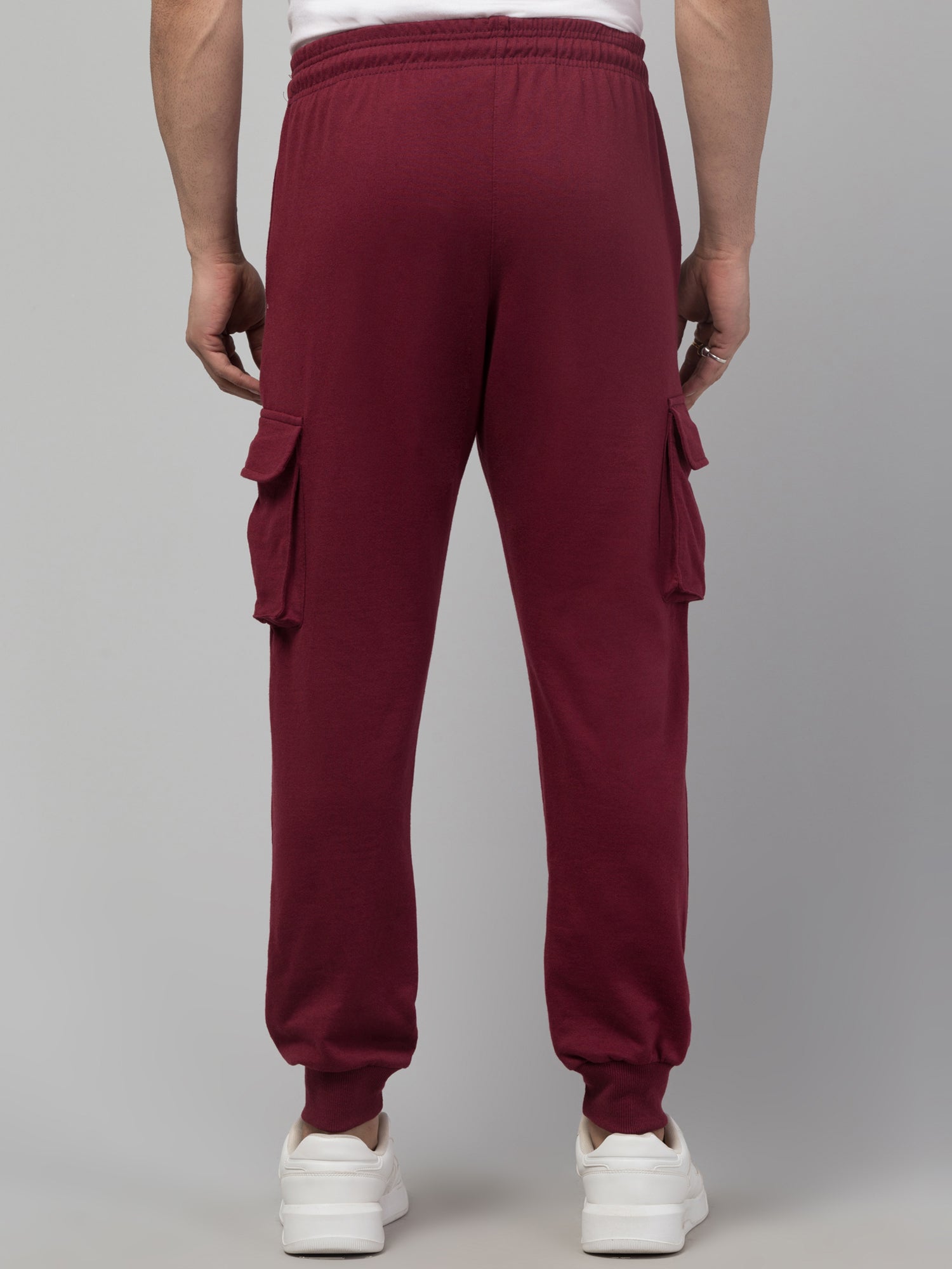 Maroon Joggers w/ Box Pockets