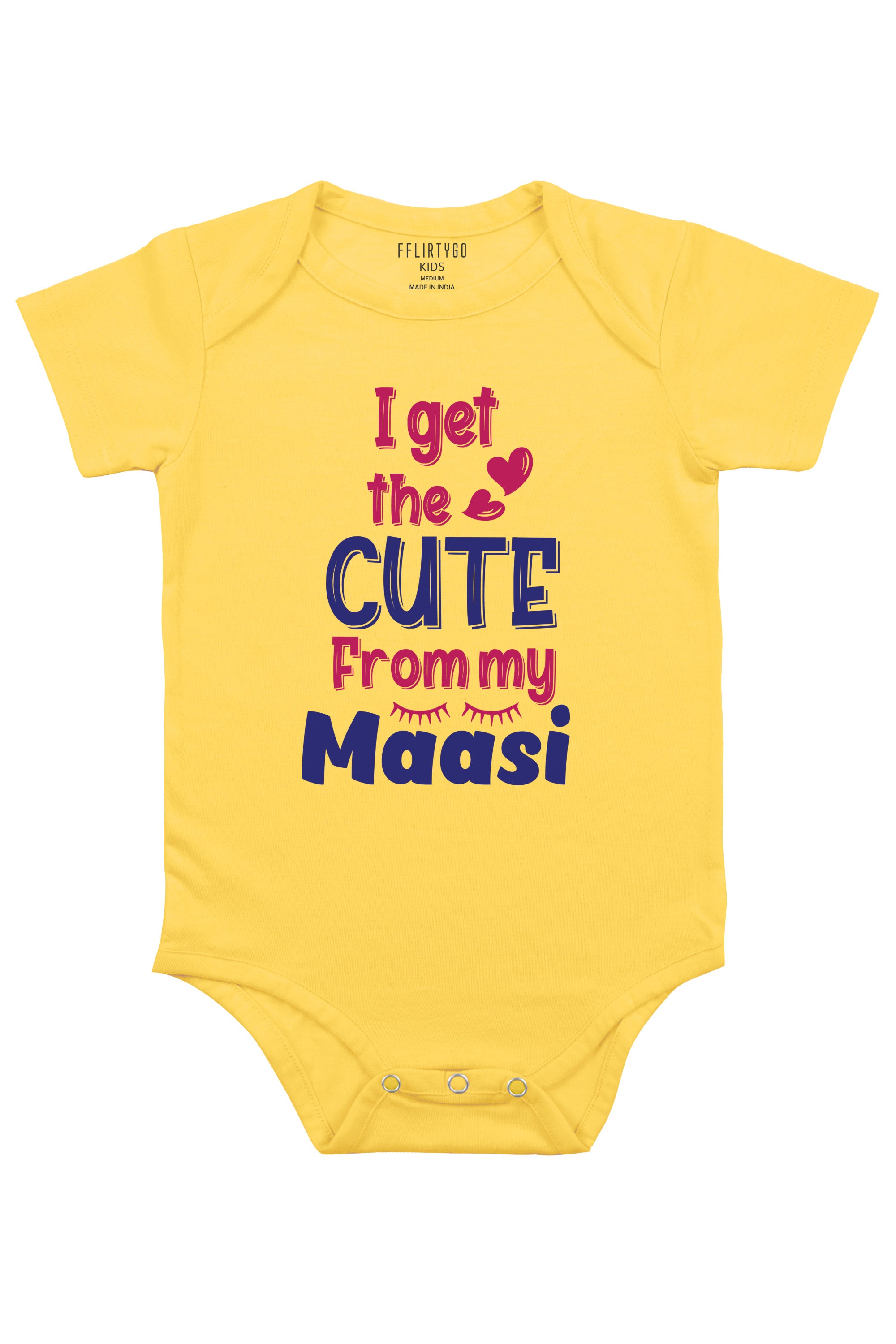 I Get The Cute From My Maasi Baby Romper | Onesies