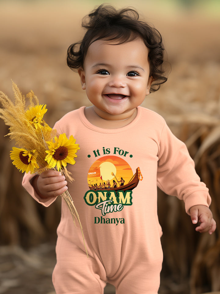 It Is For Onam Time Baby Romper | Onesies w/ Custom Name