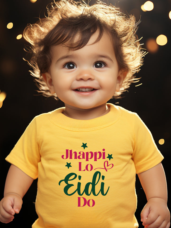 Jhappi Lo Eidi Do Kids T Shirt