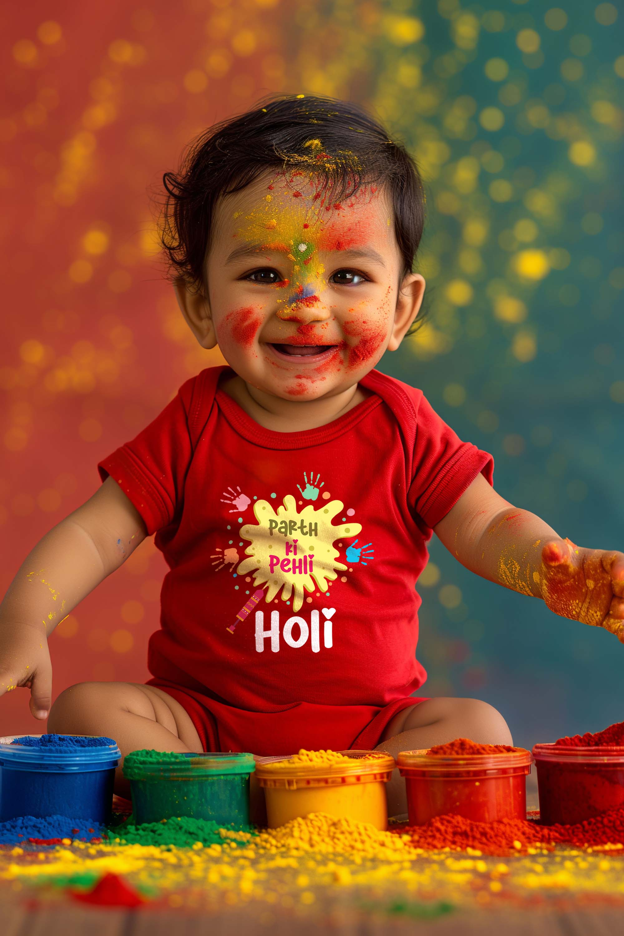 Meri Pehli Holi Baby Romper | Onesies w/ Custom Name