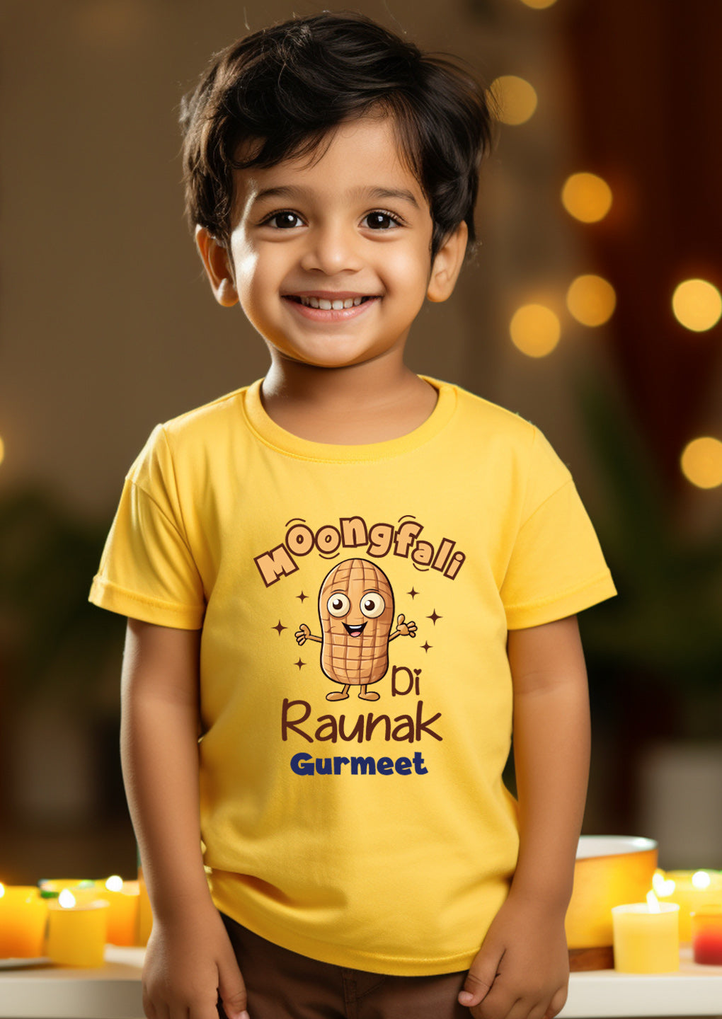 MoongFali Di Raunak Kids T Shirt w/ Custom Name