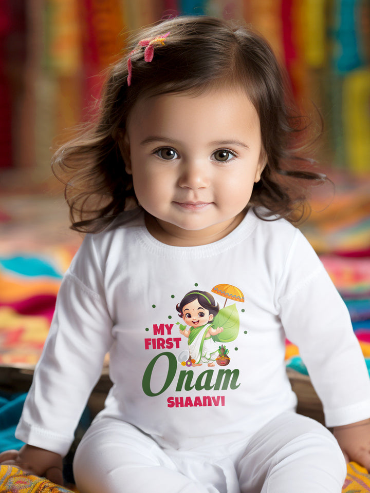 My First Onam Baby Romper | Onesies w/ Custom Name