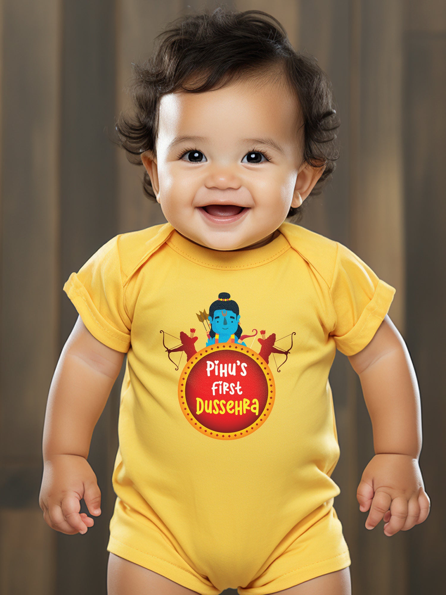 My First Dussehra Baby Romper | Onesies w/ Custom Name