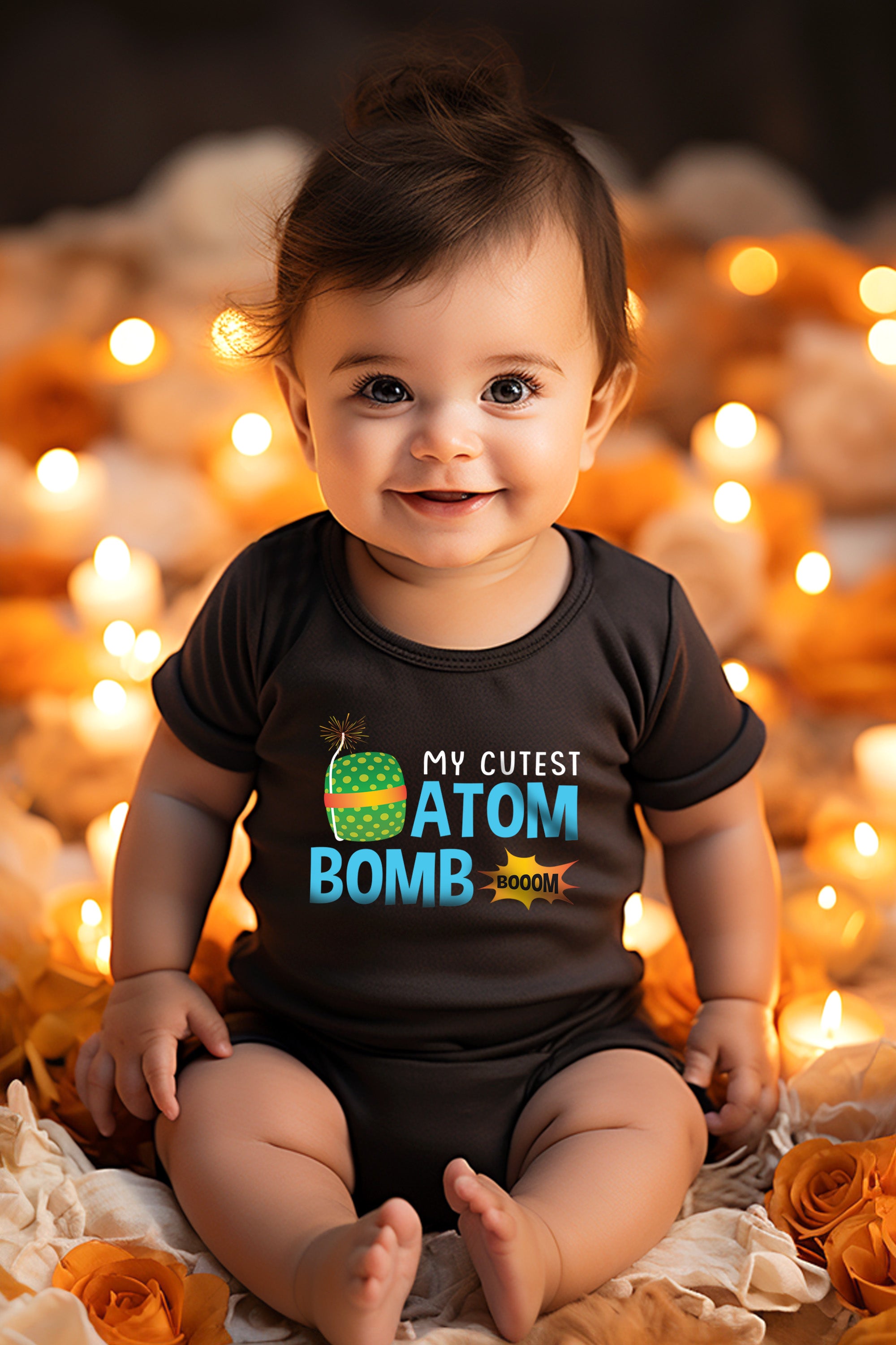 My Cutest Atom Bomb Baby Romper | Onesies