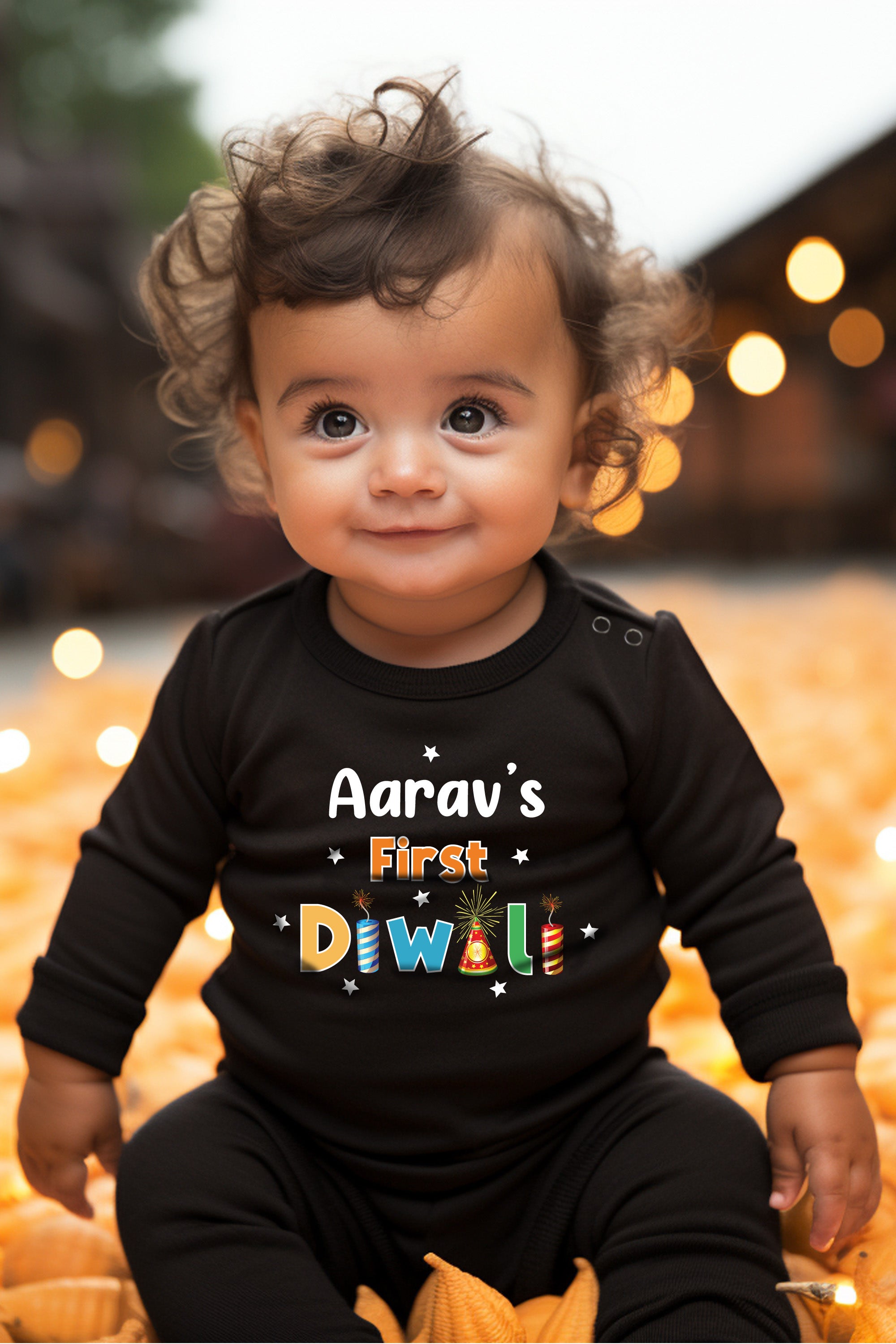 My First Diwali Baby Romper | Onesies w/ Custom Name