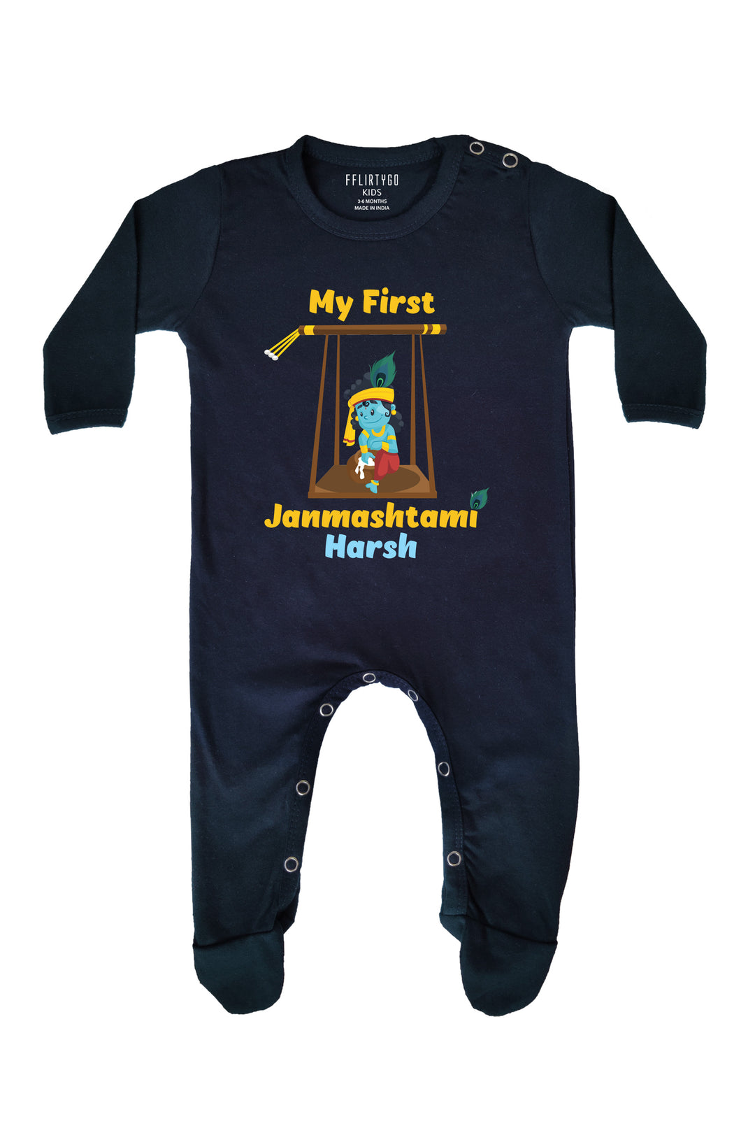 My First Janmashtami Baby Romper | Onesies w/ Custom Name