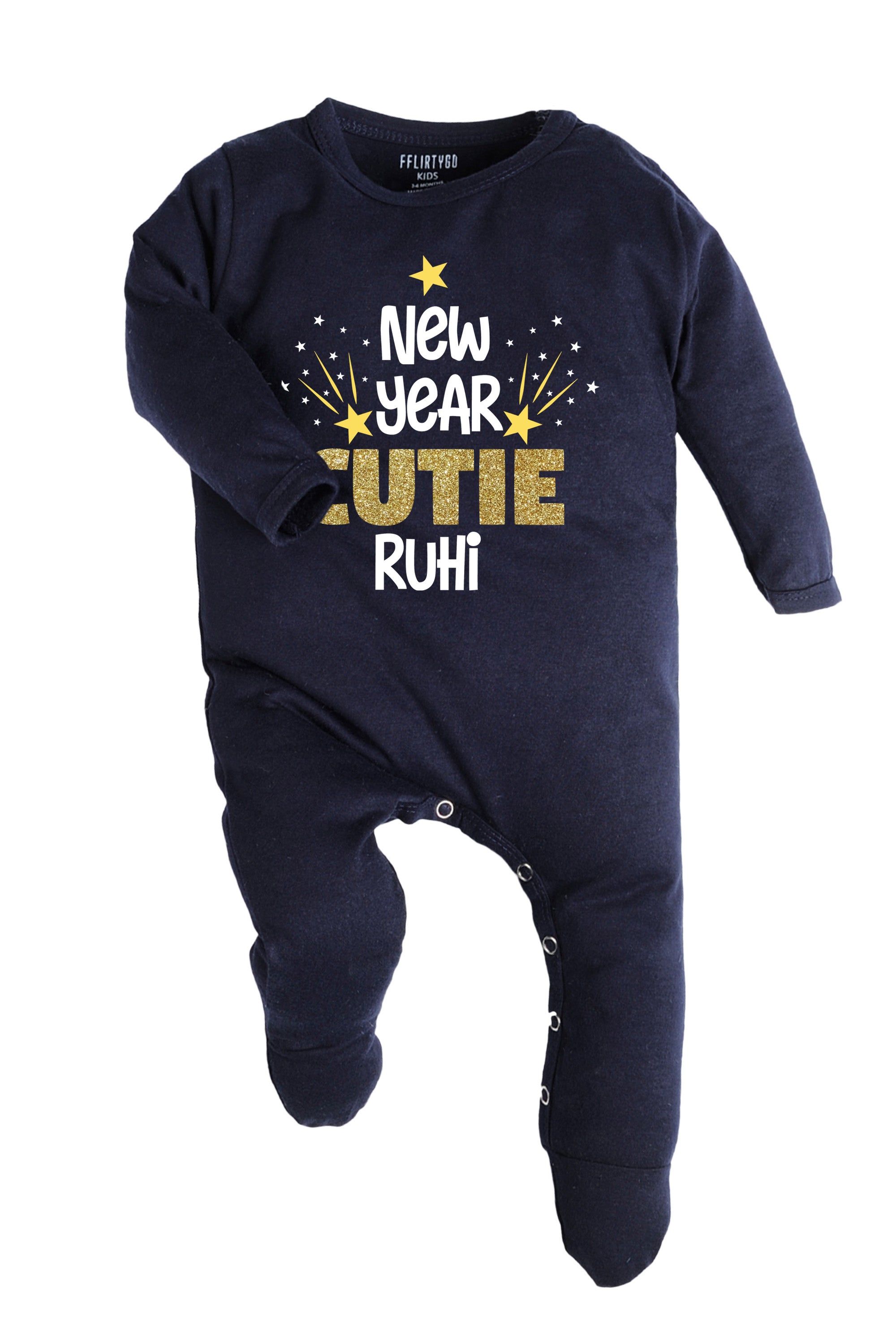 New Year Cutie Baby Romper | Onesies w/ Custom Name