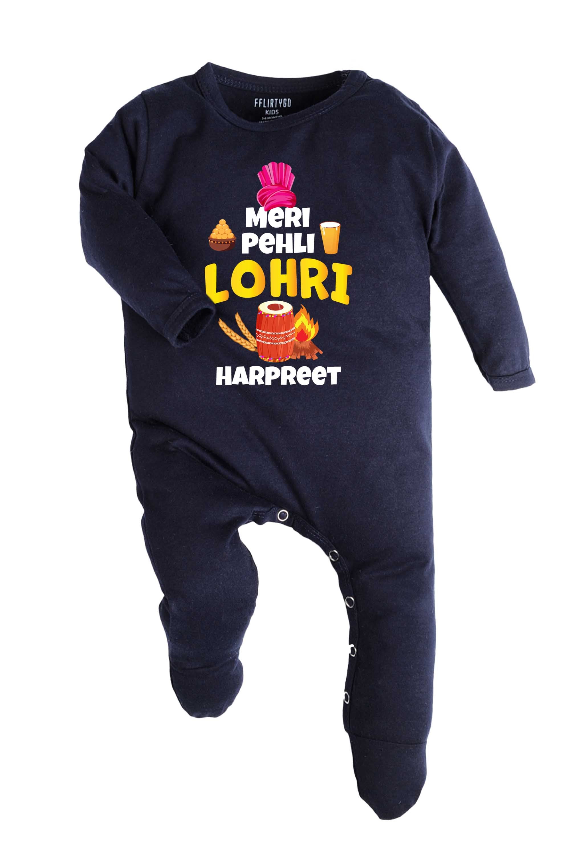 Meri Pehli Lohri Baby Romper | Onesies w/ Custom Name