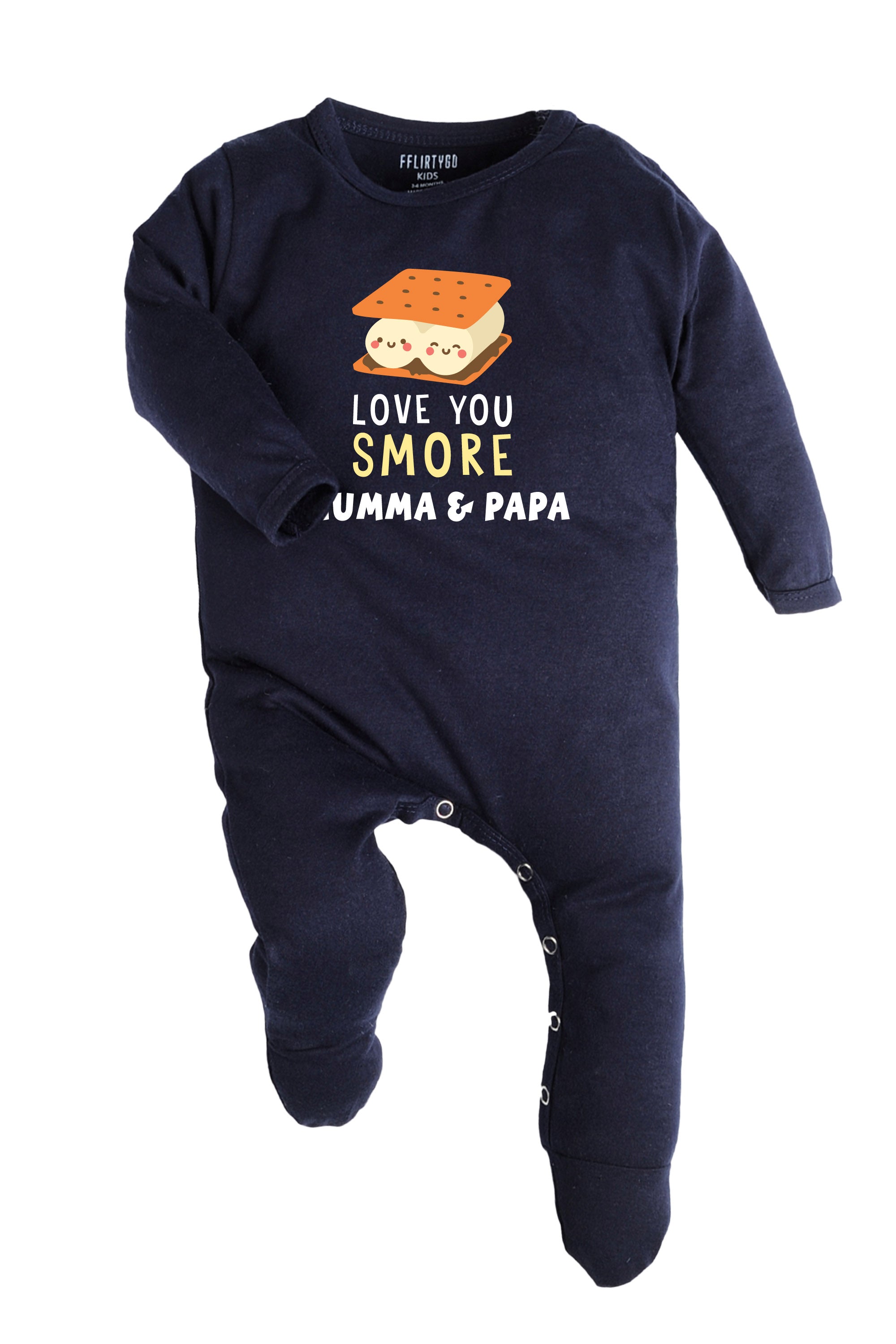 Love You Smore Mumma & Papa Baby Romper | Onesies