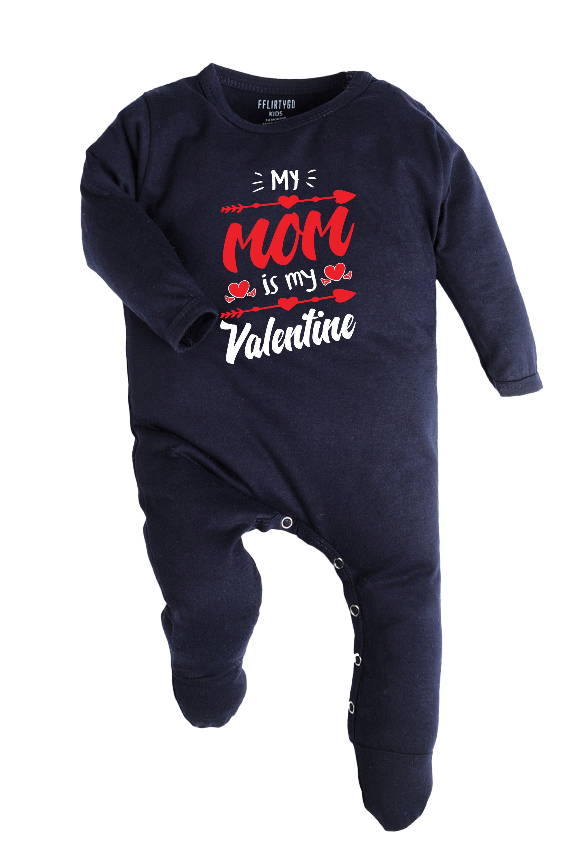 My Mom Is My Valentine Baby Romper | Onesies