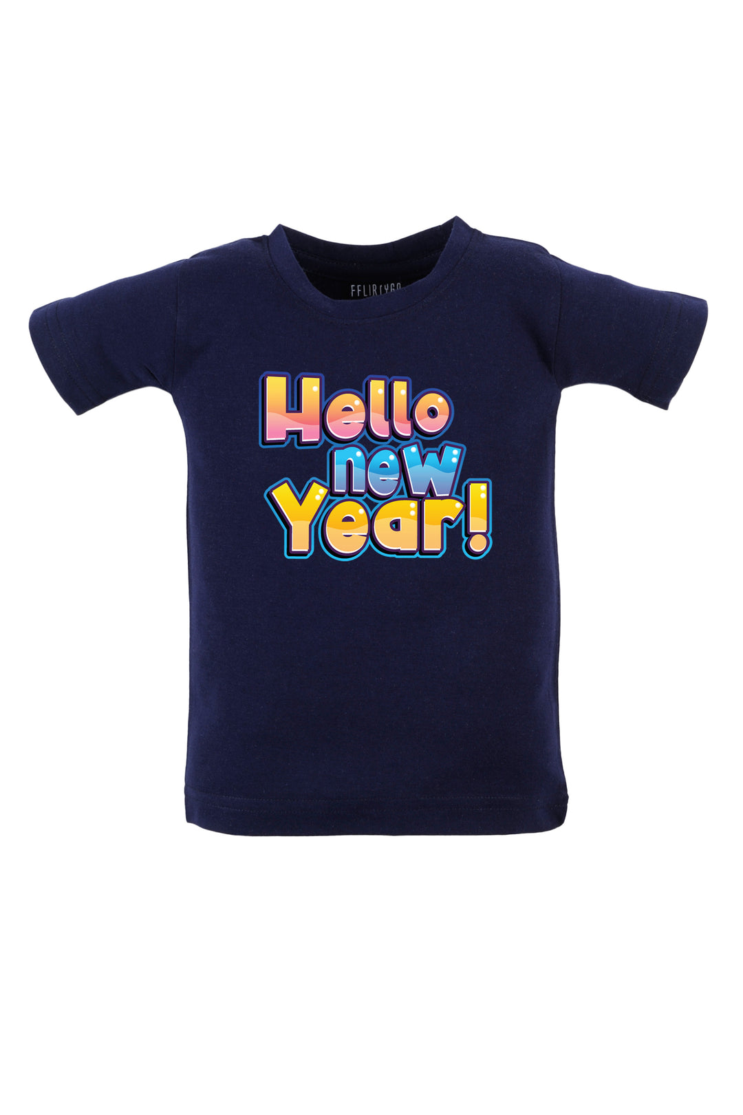 Happy New Year Multicolor Kids T Shirt